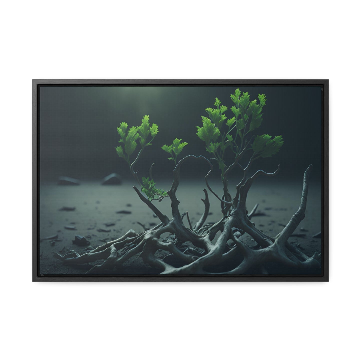 New life Gallery Canvas Wrap artwork depicting a fresh start at life in a barren wasteland