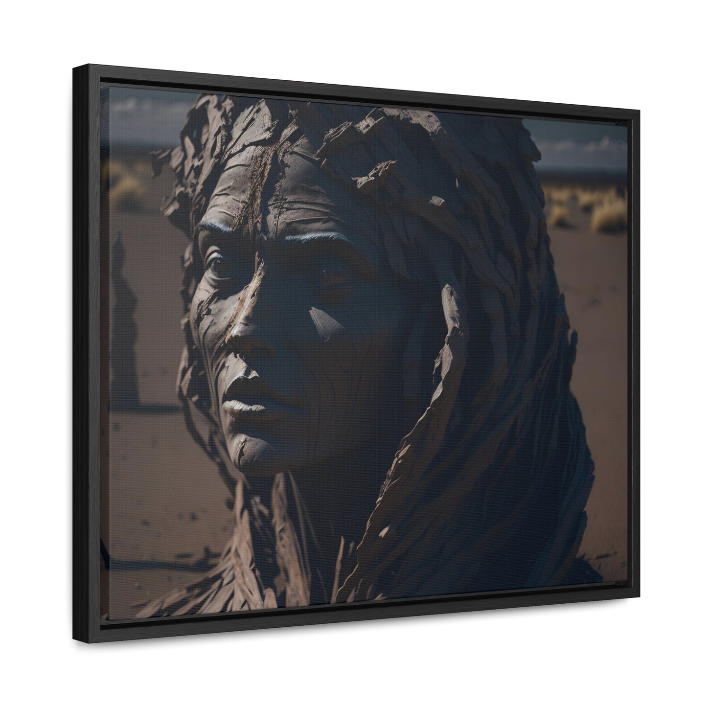 Rusted art Gallery Canvas Wrap artwork depicting a fresh start at life in a barren wasteland