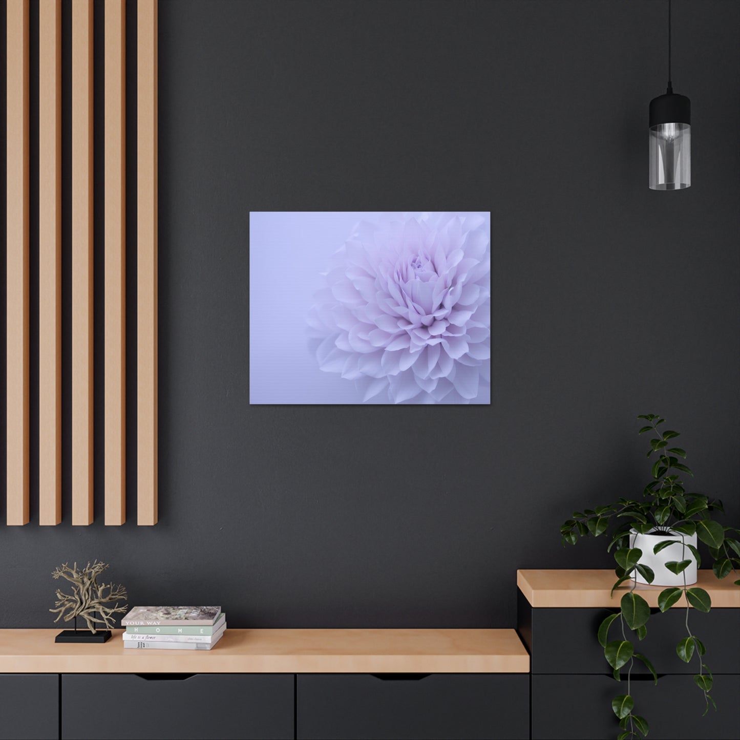 Soft Art White Flower canvas wrap around Soft pink and white print for a soft clean home decor Soft floral art canvas print for the bathroom