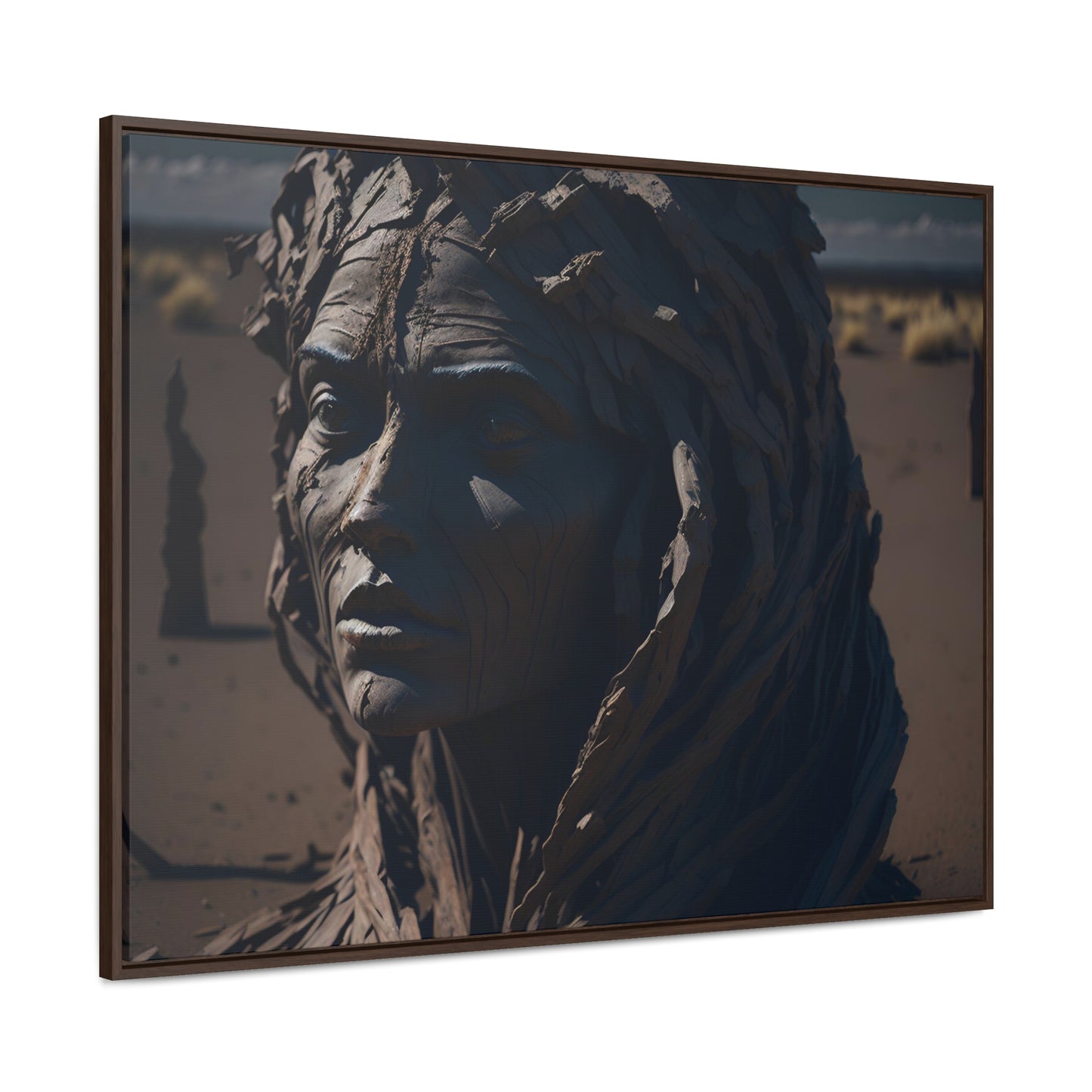 Rusted art Gallery Canvas Wrap artwork depicting a fresh start at life in a barren wasteland