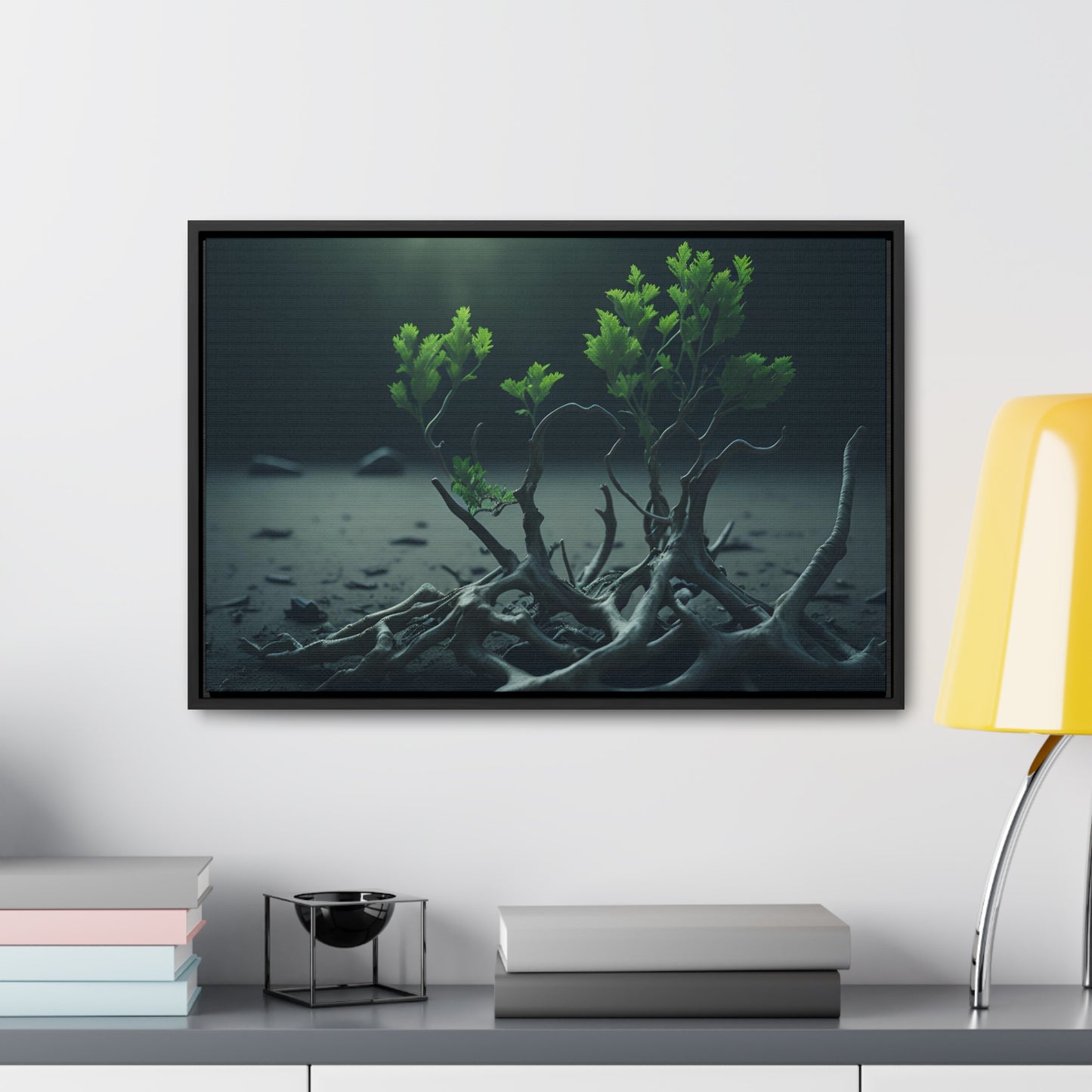 New life Gallery Canvas Wrap artwork depicting a fresh start at life in a barren wasteland