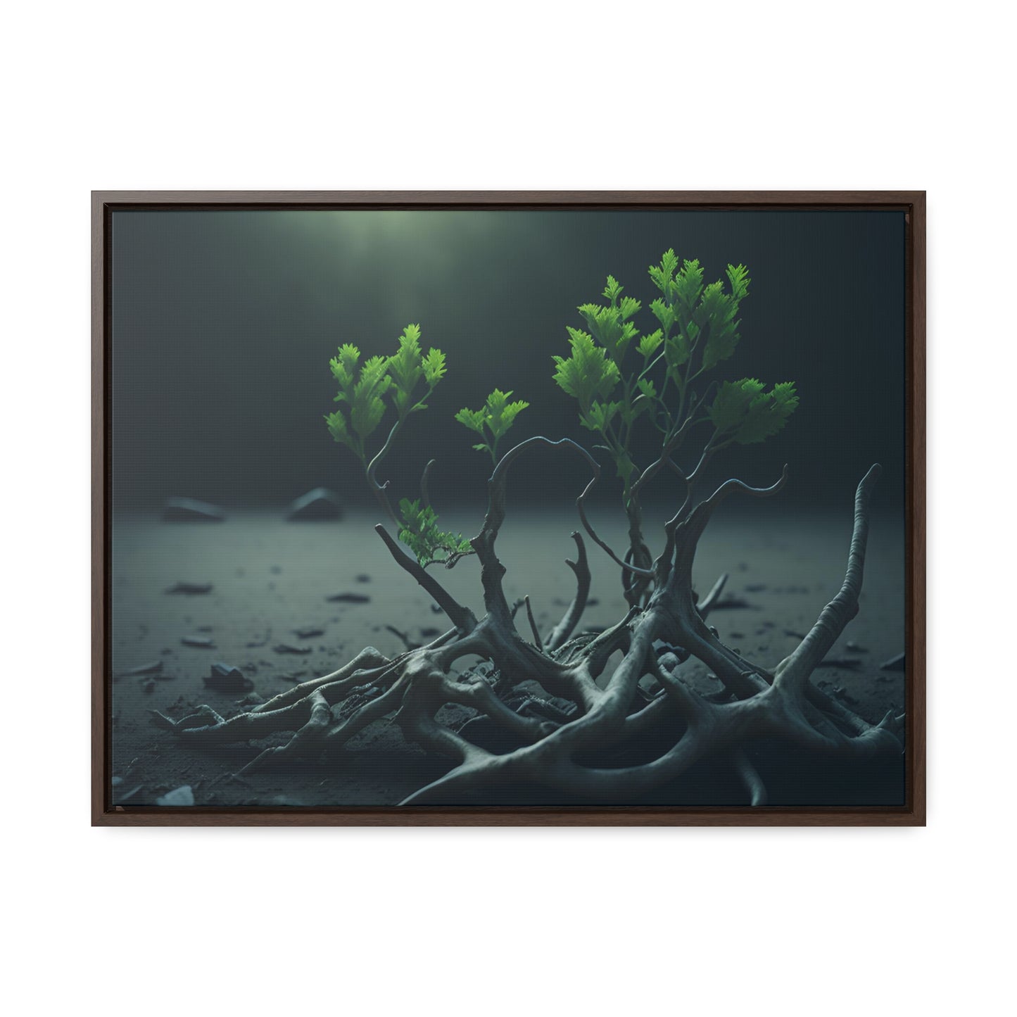 New life Gallery Canvas Wrap artwork depicting a fresh start at life in a barren wasteland