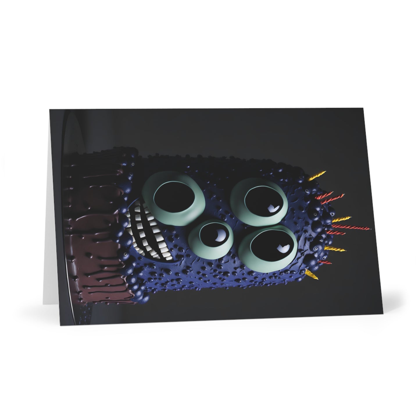 Happy Birthday Monster Greeting Cards (7 pcs) Design 6 of 15