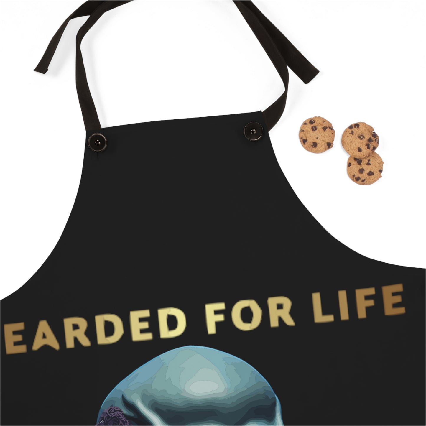 Bearded for Life apron for that bearded man that's beard just wont quit on fathers day apron for grilling and proclaimimg love for bears