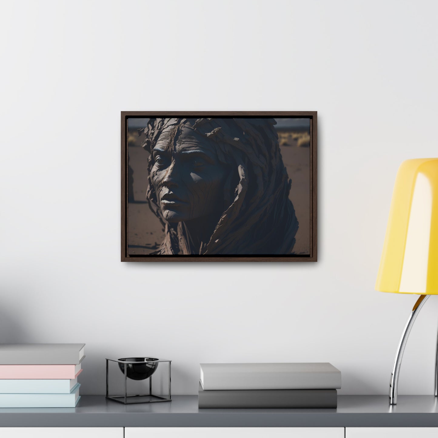 Rusted art Gallery Canvas Wrap artwork depicting a fresh start at life in a barren wasteland