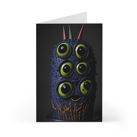 Happy Birthday Monster Greeting Cards (7 pcs) Design 5 of 15