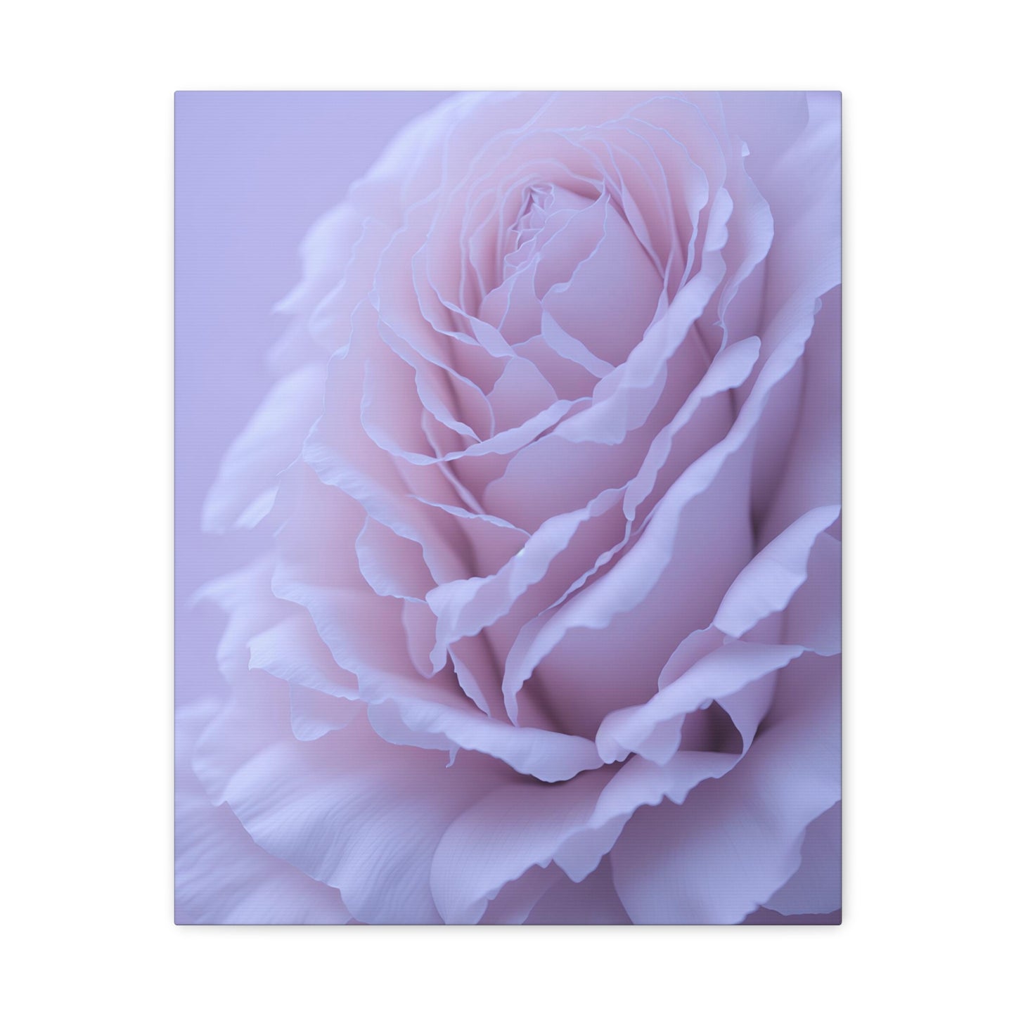 Soft Art White Flower canvas wrap around Soft pink and white print for a soft clean home decor Soft floral art canvas print for the bathroom