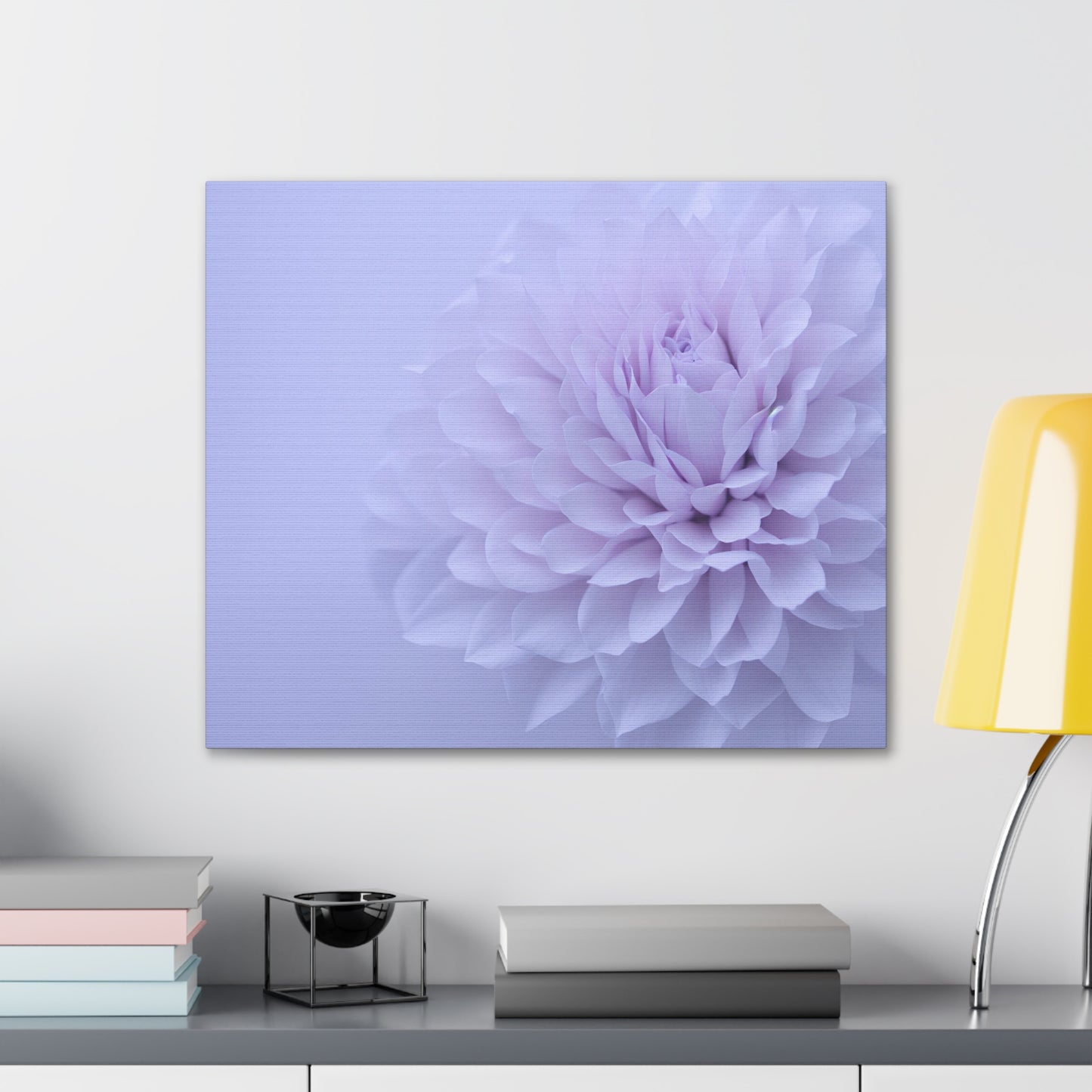 Soft Art White Flower canvas wrap around Soft pink and white print for a soft clean home decor Soft floral art canvas print for the bathroom