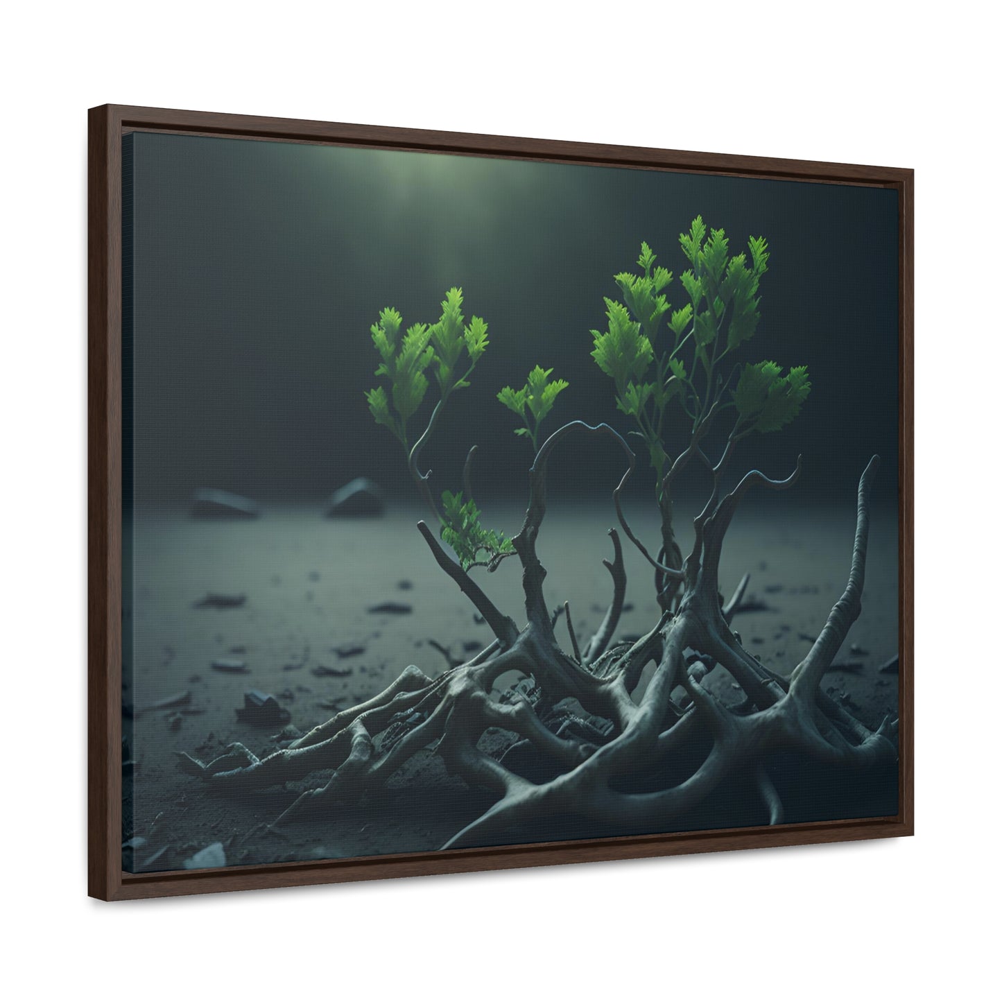 New life Gallery Canvas Wrap artwork depicting a fresh start at life in a barren wasteland