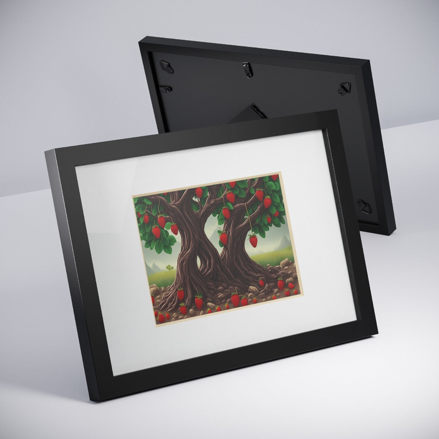 Strawberry Tree framed art kitchen gift restaurant or kitchen dining poster