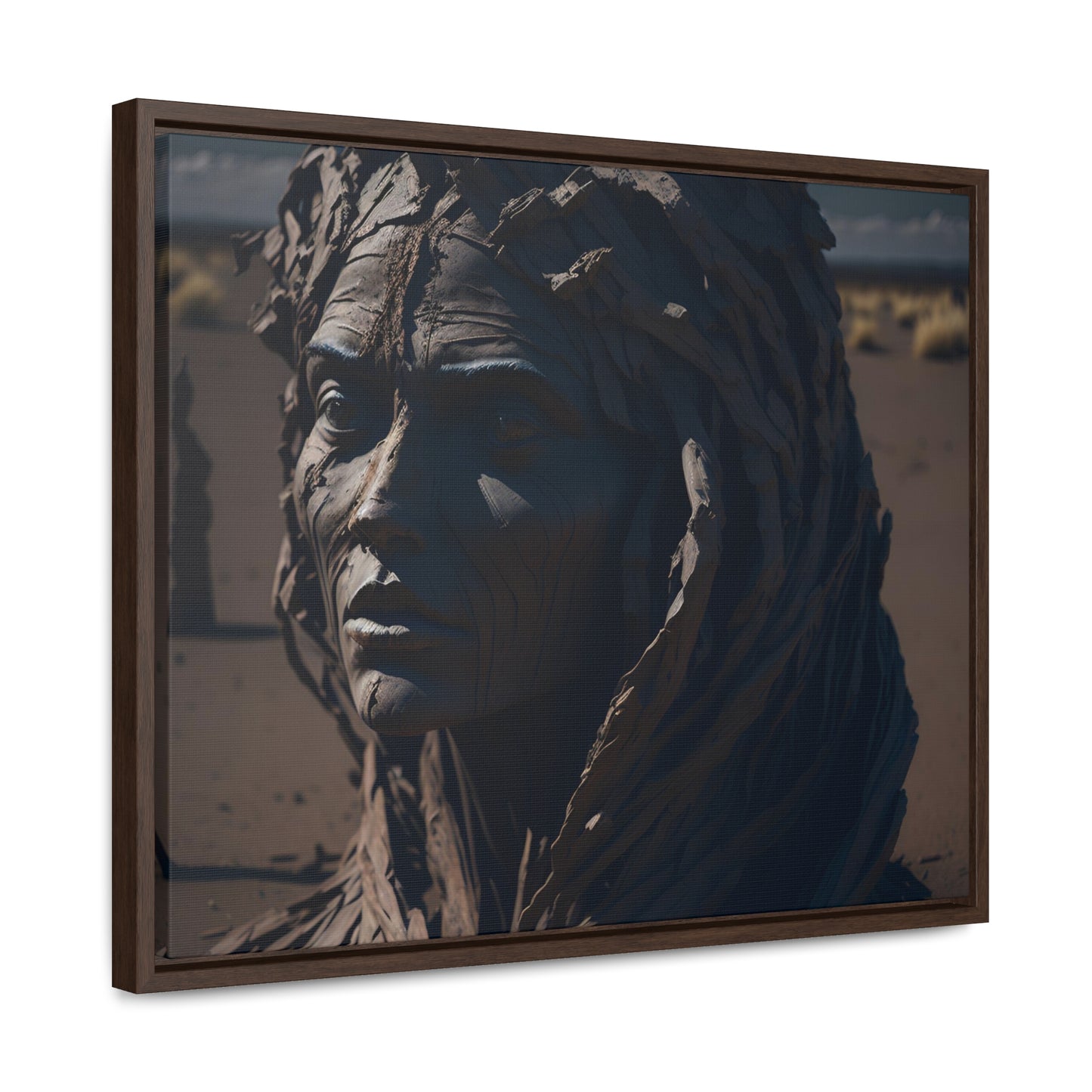 Rusted art Gallery Canvas Wrap artwork depicting a fresh start at life in a barren wasteland