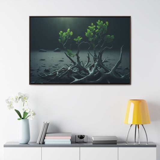 New life Gallery Canvas Wrap artwork depicting a fresh start at life in a barren wasteland