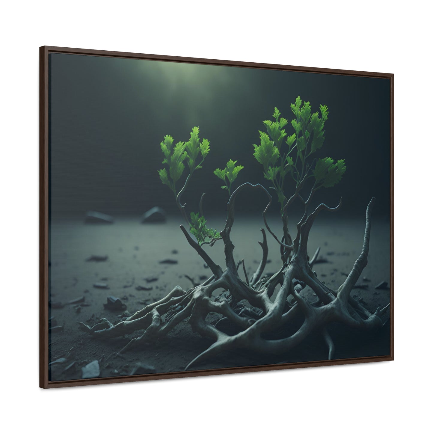 New life Gallery Canvas Wrap artwork depicting a fresh start at life in a barren wasteland