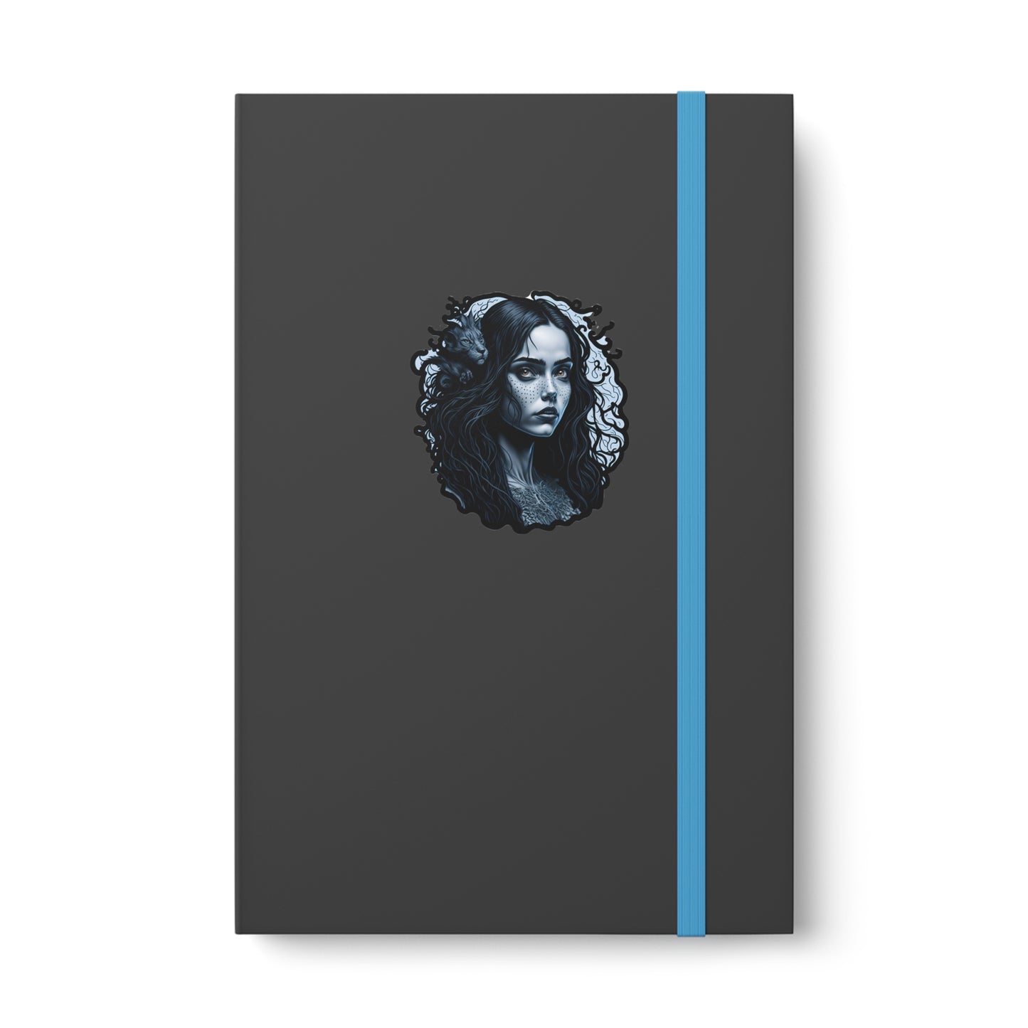 Dark Alice Notebook Ruled available in 4 contrasting colors for those gothic alice in wonderland alternative wonderland fans