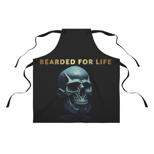 Bearded for Life apron for that bearded man that's beard just wont quit on fathers day apron for grilling and proclaimimg love for bears