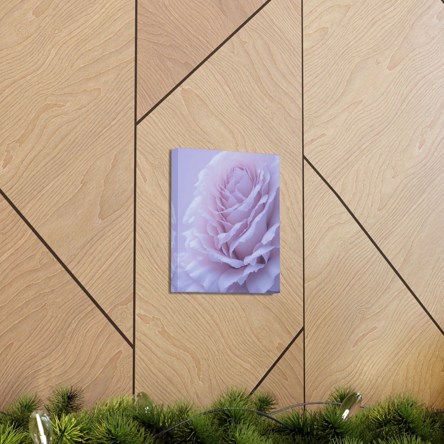 Soft Art White Flower canvas wrap around Soft pink and white print for a soft clean home decor Soft floral art canvas print for the bathroom