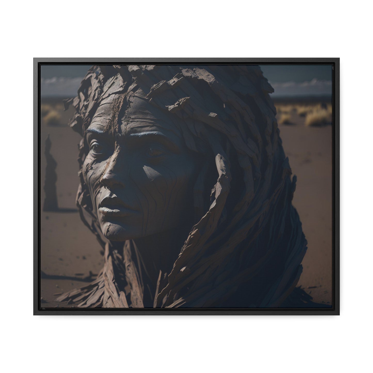 Rusted art Gallery Canvas Wrap artwork depicting a fresh start at life in a barren wasteland