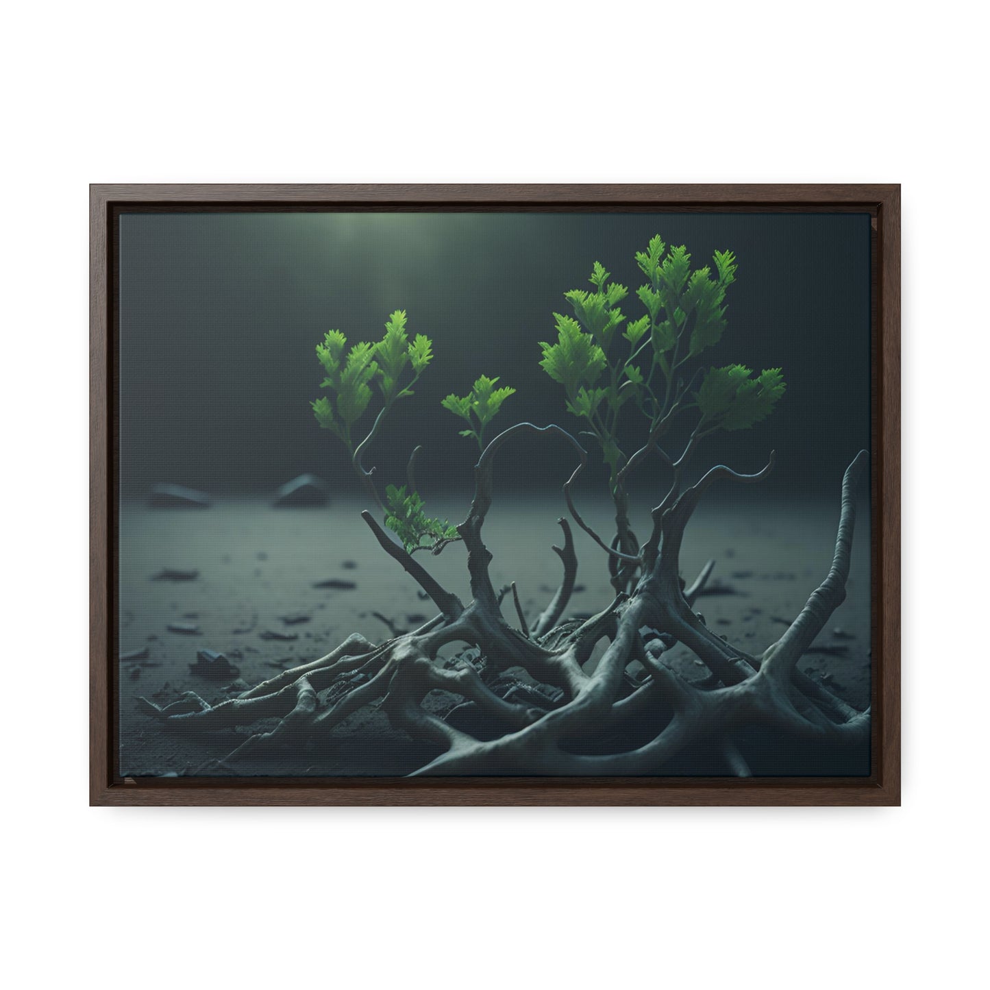 New life Gallery Canvas Wrap artwork depicting a fresh start at life in a barren wasteland