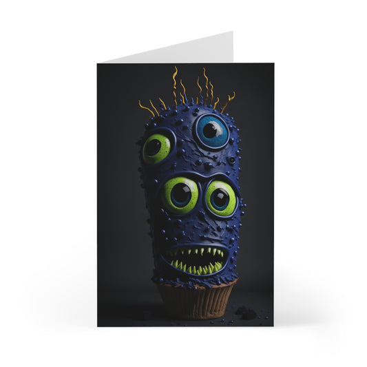 Happy Birthday Monster Greeting Cards (7 pcs) Design 2 of 15