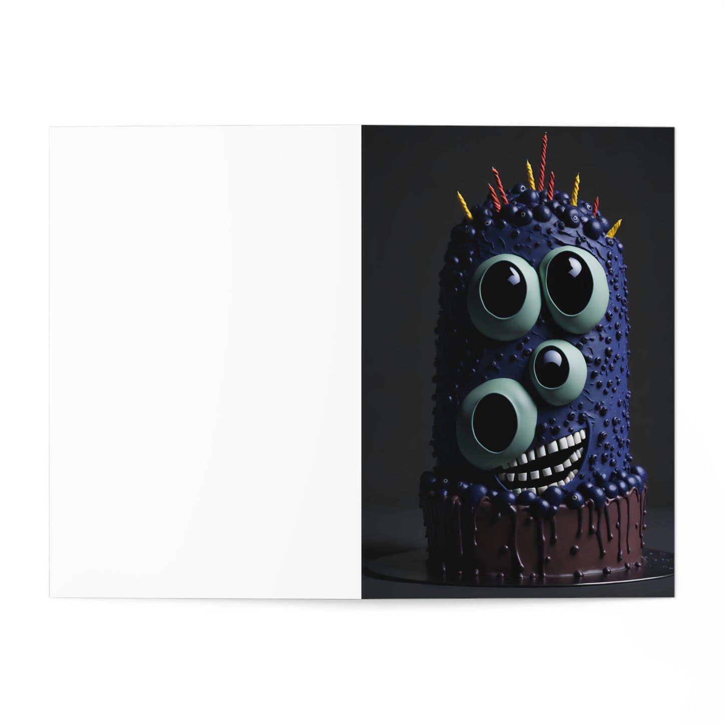 Happy Birthday Monster Greeting Cards (7 pcs) Design 6 of 15