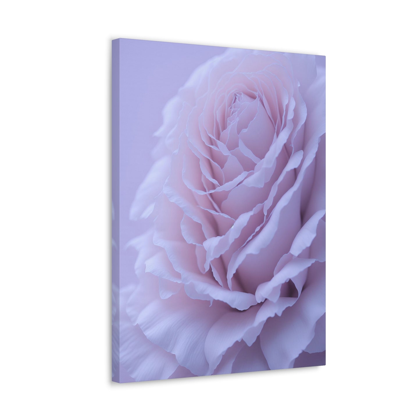 Soft Art White Flower canvas wrap around Soft pink and white print for a soft clean home decor Soft floral art canvas print for the bathroom