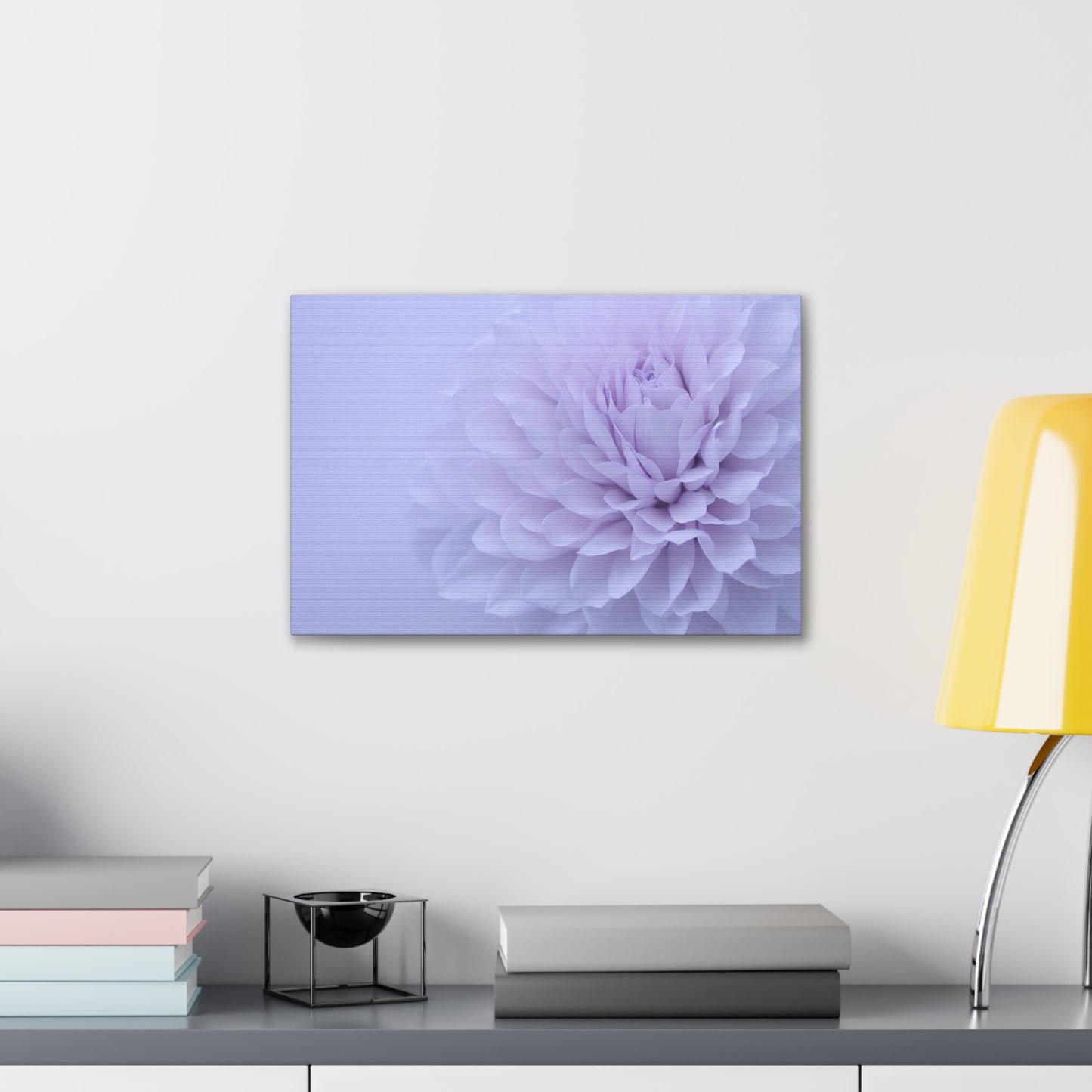 Soft Art White Flower canvas wrap around Soft pink and white print for a soft clean home decor Soft floral art canvas print for the bathroom