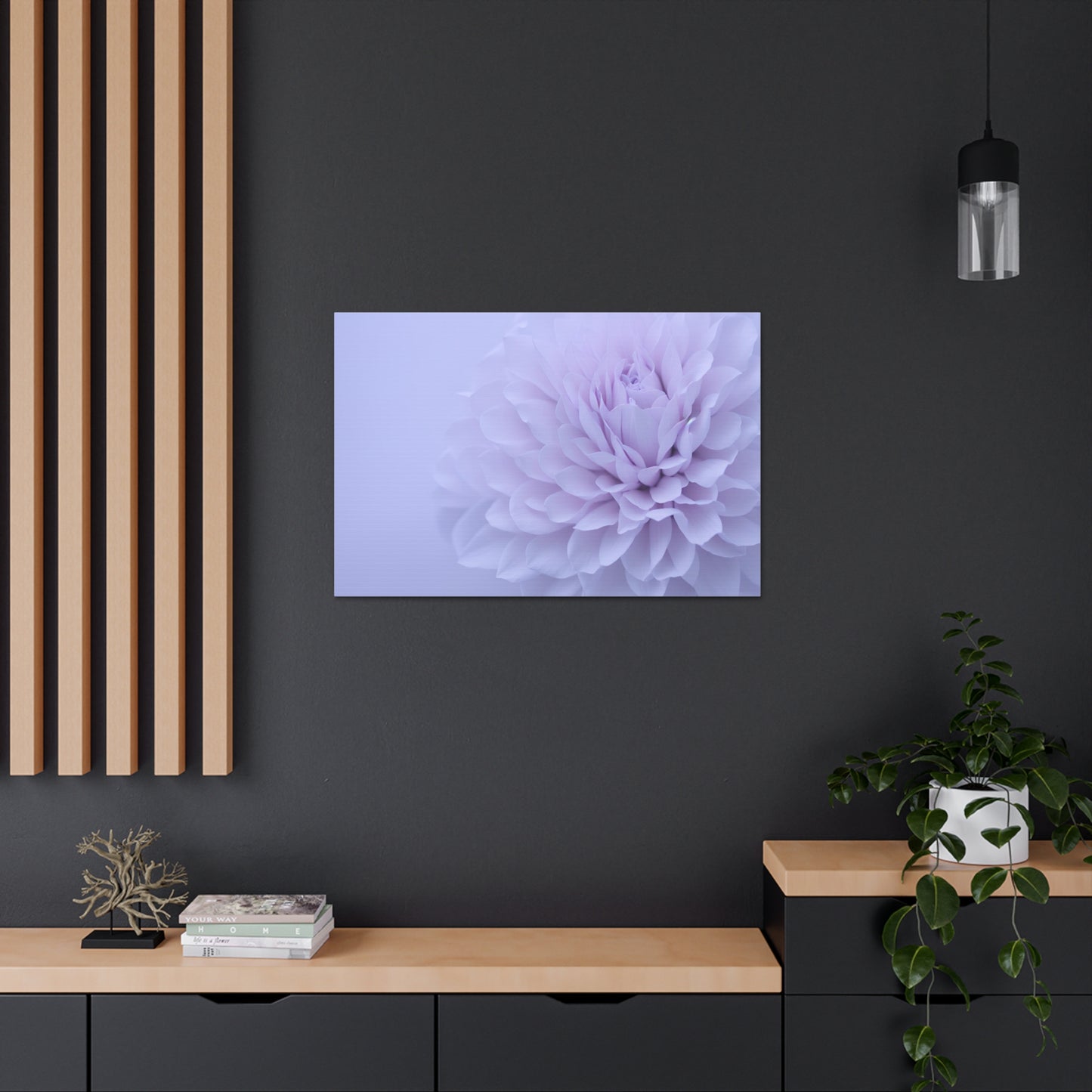 Soft Art White Flower canvas wrap around Soft pink and white print for a soft clean home decor Soft floral art canvas print for the bathroom