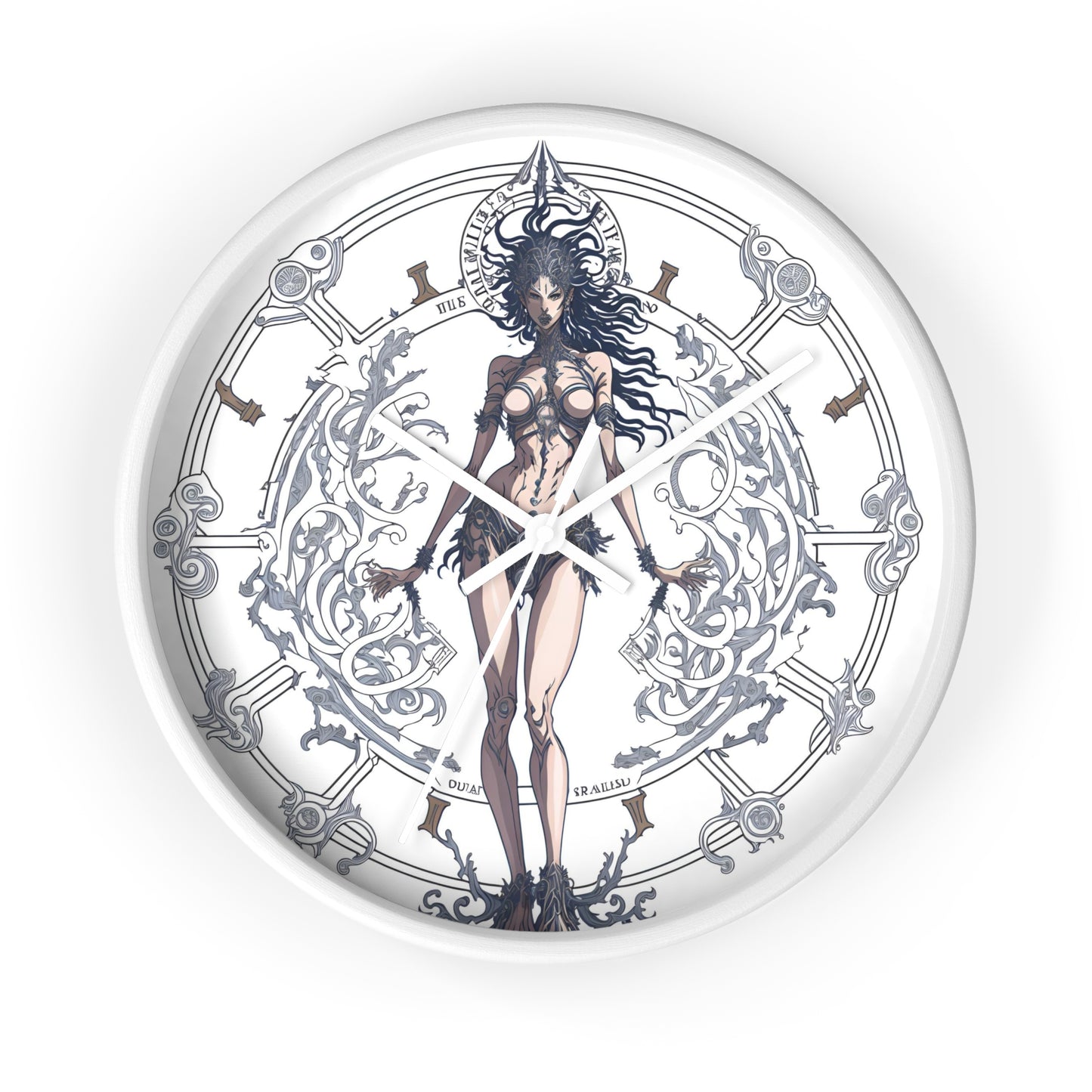 Celestial Goddess Wall Clock design 2 celestial goddess Analog Wall Clock design for those fantasy lovers the library