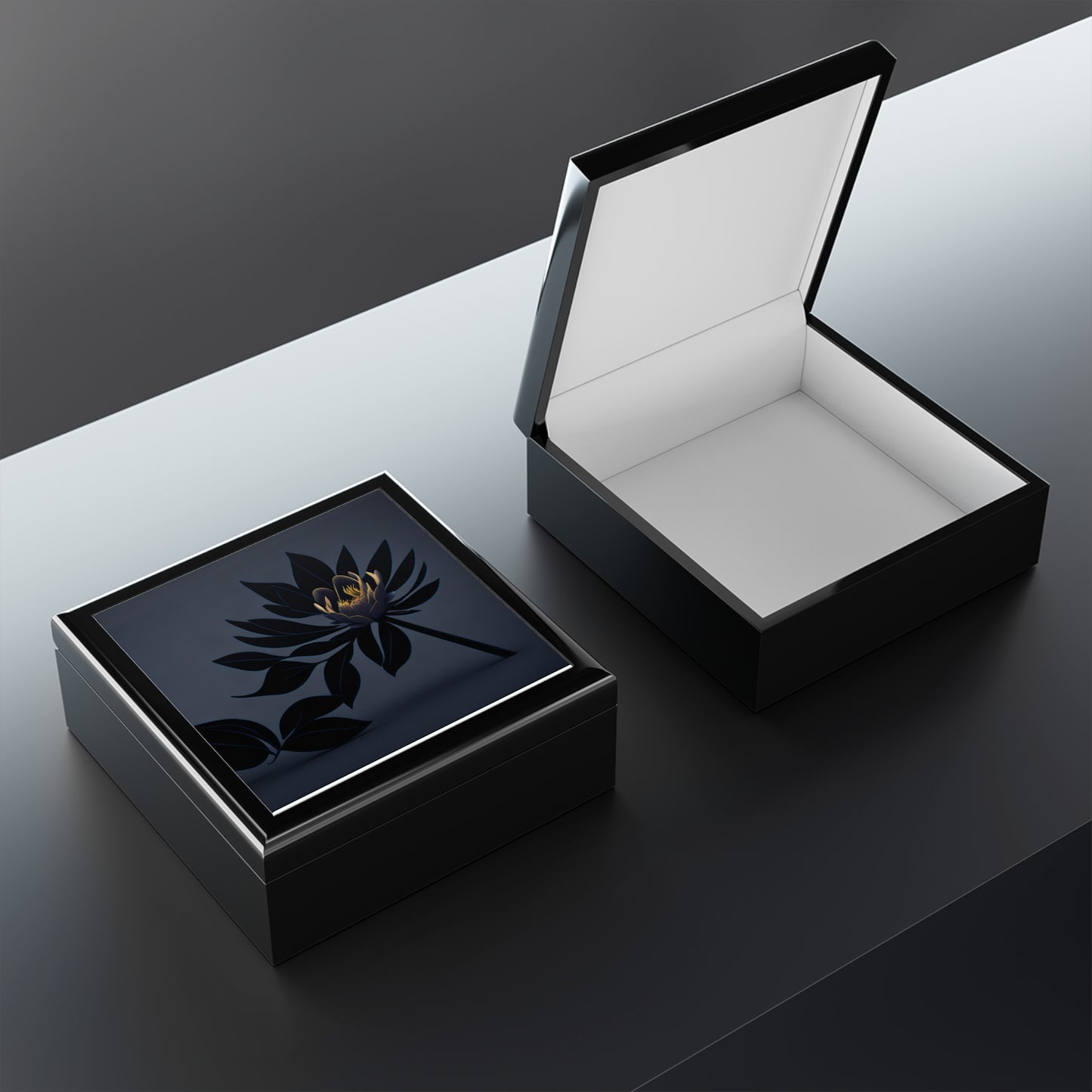 Dark Flower Jewelry Box for the goth loving jewlery collector.