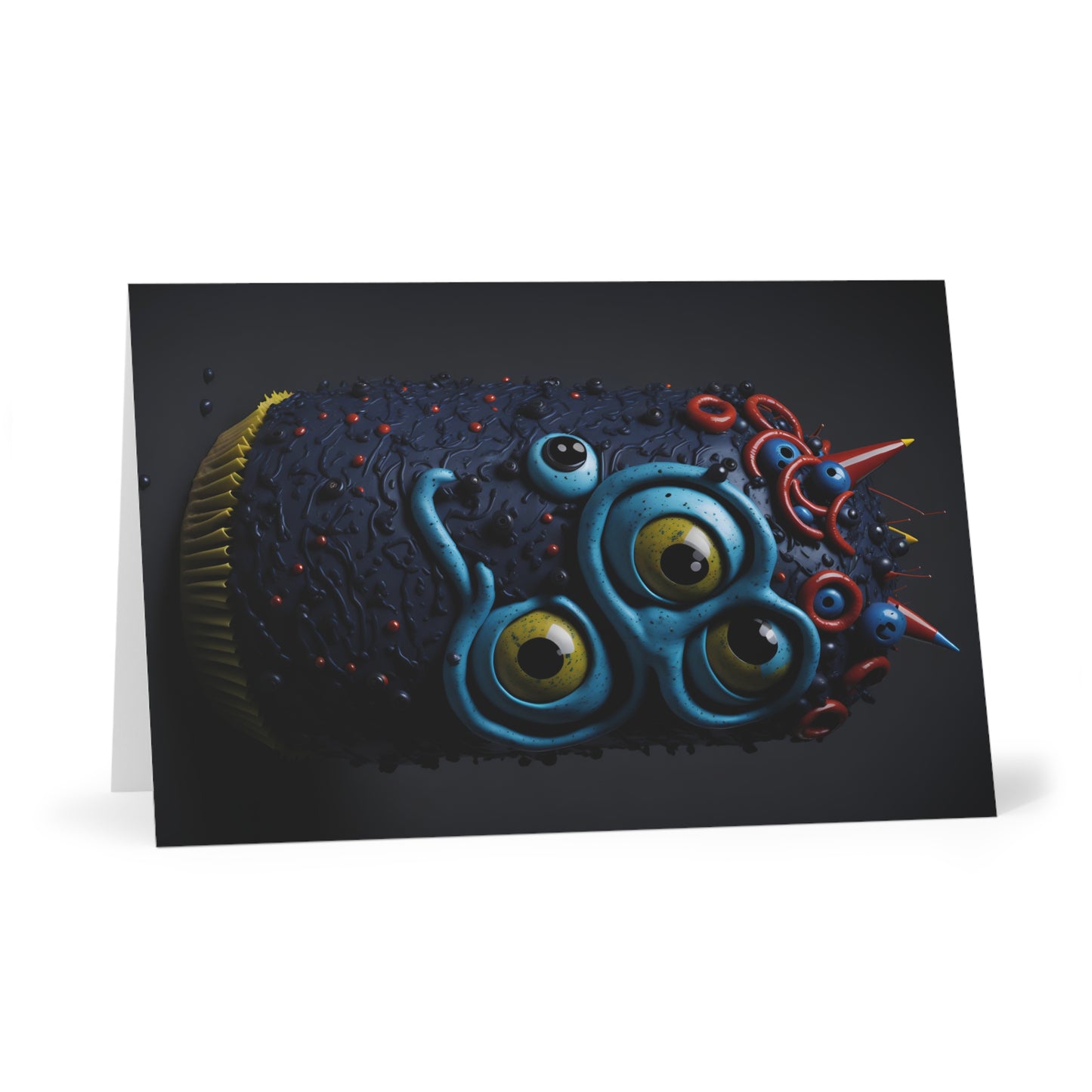 Happy Birthday Monster Greeting Cards (7 pcs) Design 8 of 15