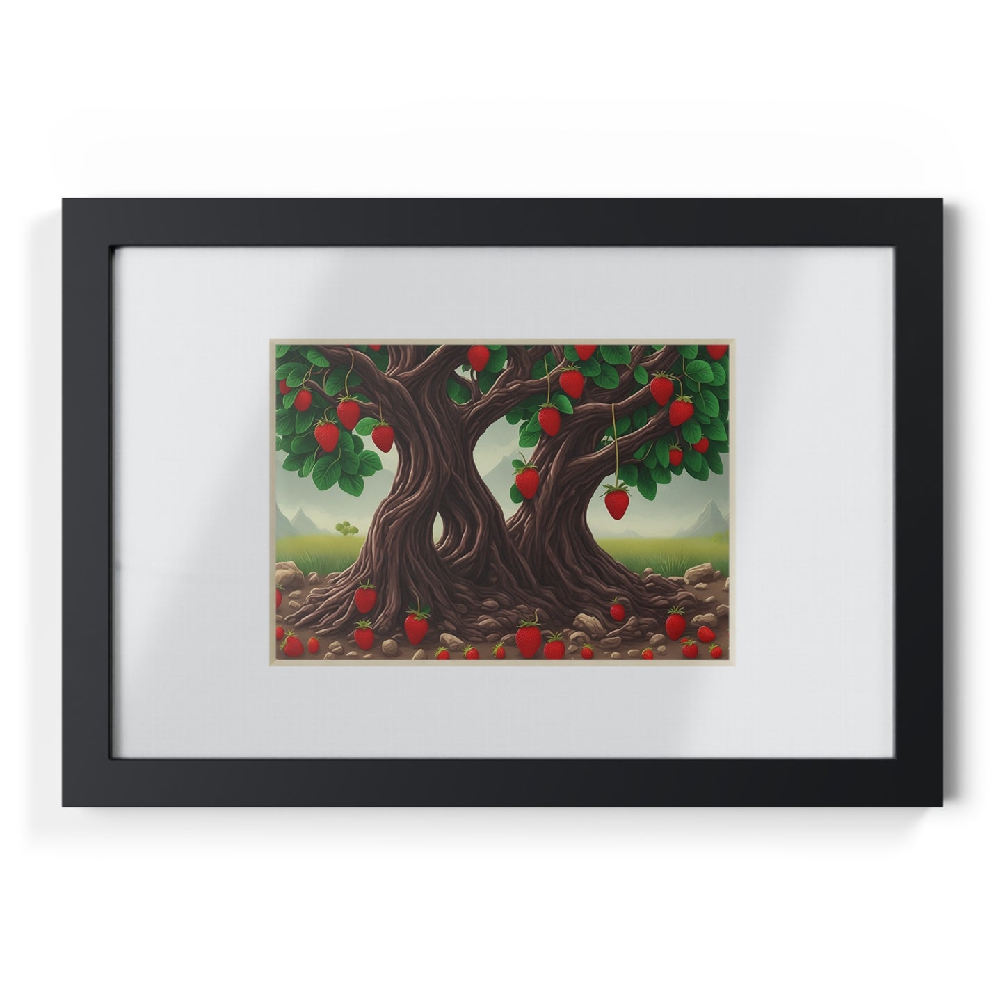 Strawberry Tree framed art kitchen gift restaurant or kitchen dining poster