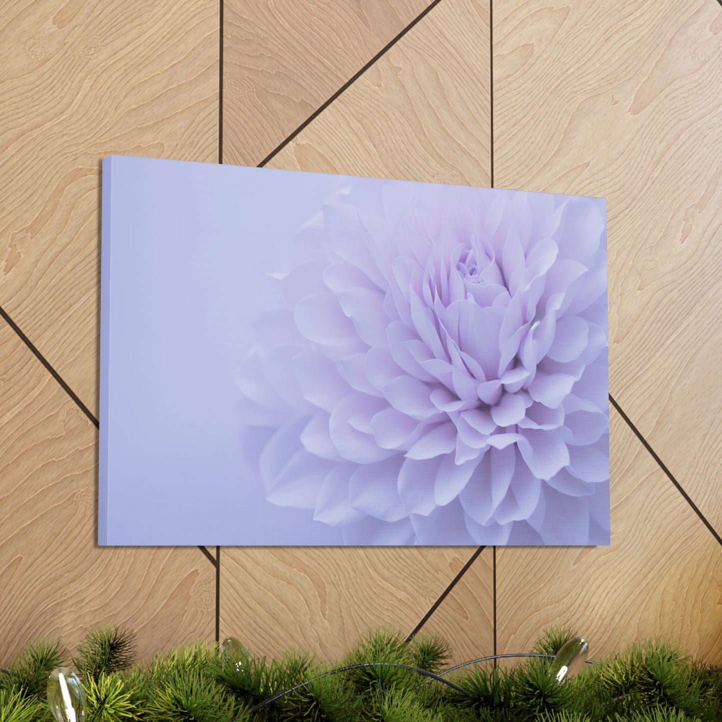 Soft Art White Flower canvas wrap around Soft pink and white print for a soft clean home decor Soft floral art canvas print for the bathroom