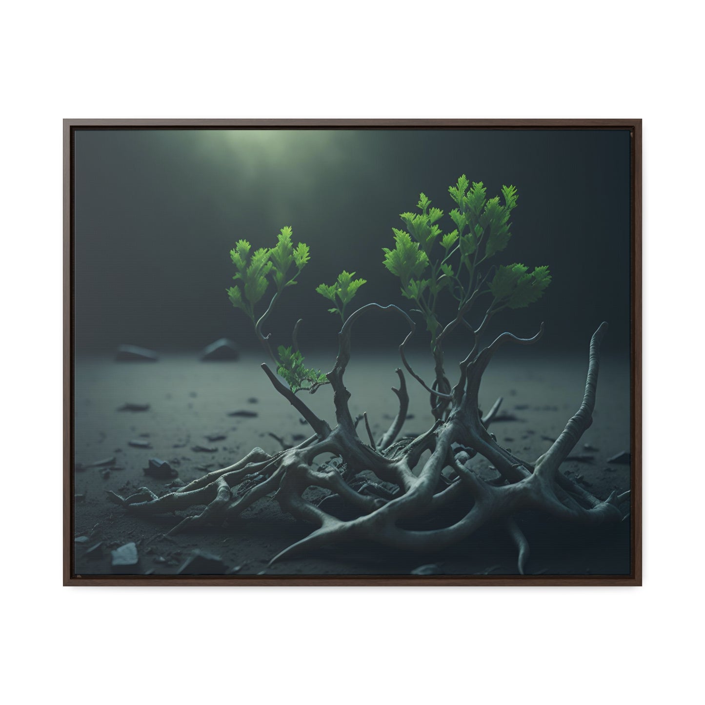 New life Gallery Canvas Wrap artwork depicting a fresh start at life in a barren wasteland