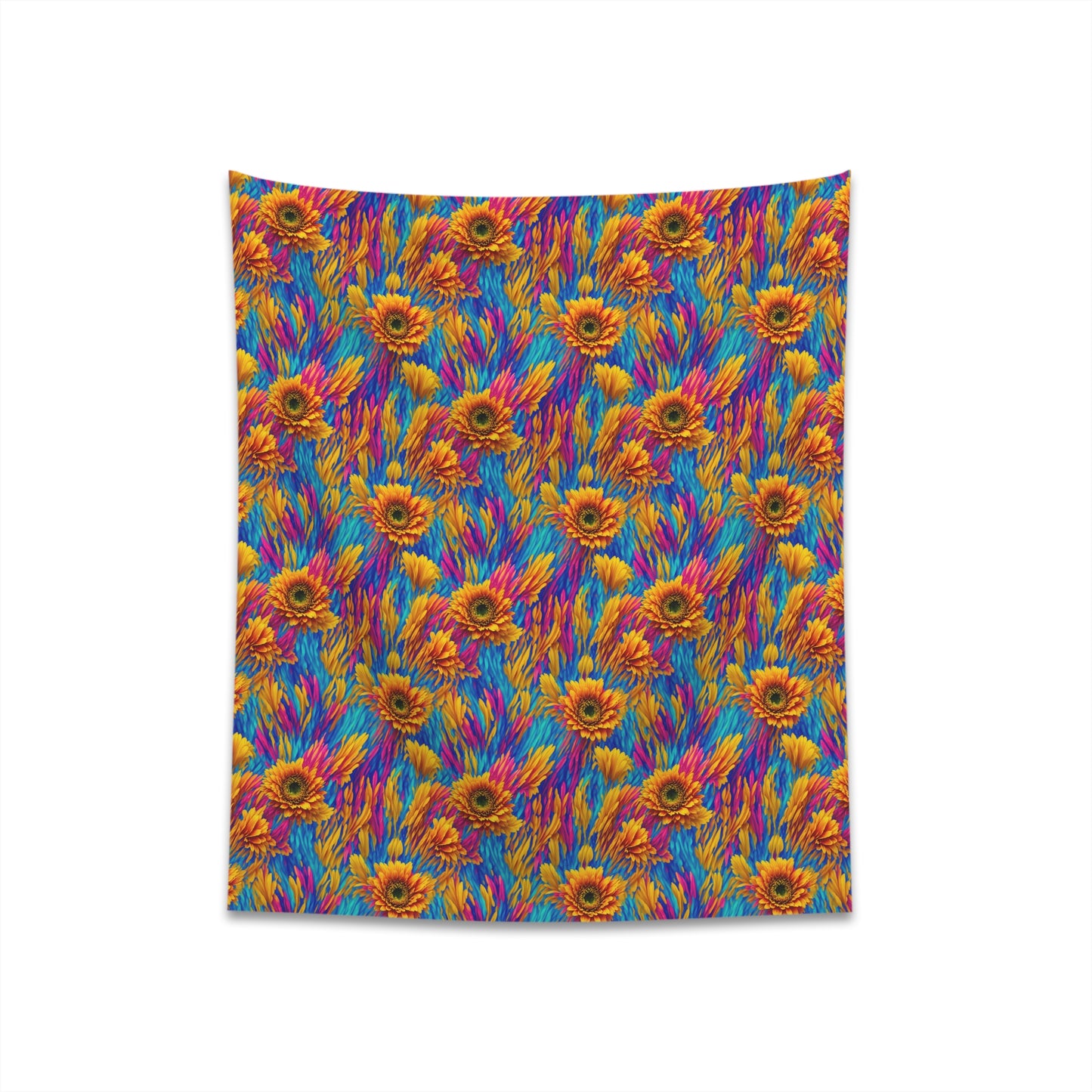 Rainbow Flower Tapestry for the wall for pride and celebrating inclusiveness lgbtq ally wall art gay wall art up to 100 inches show pride v2