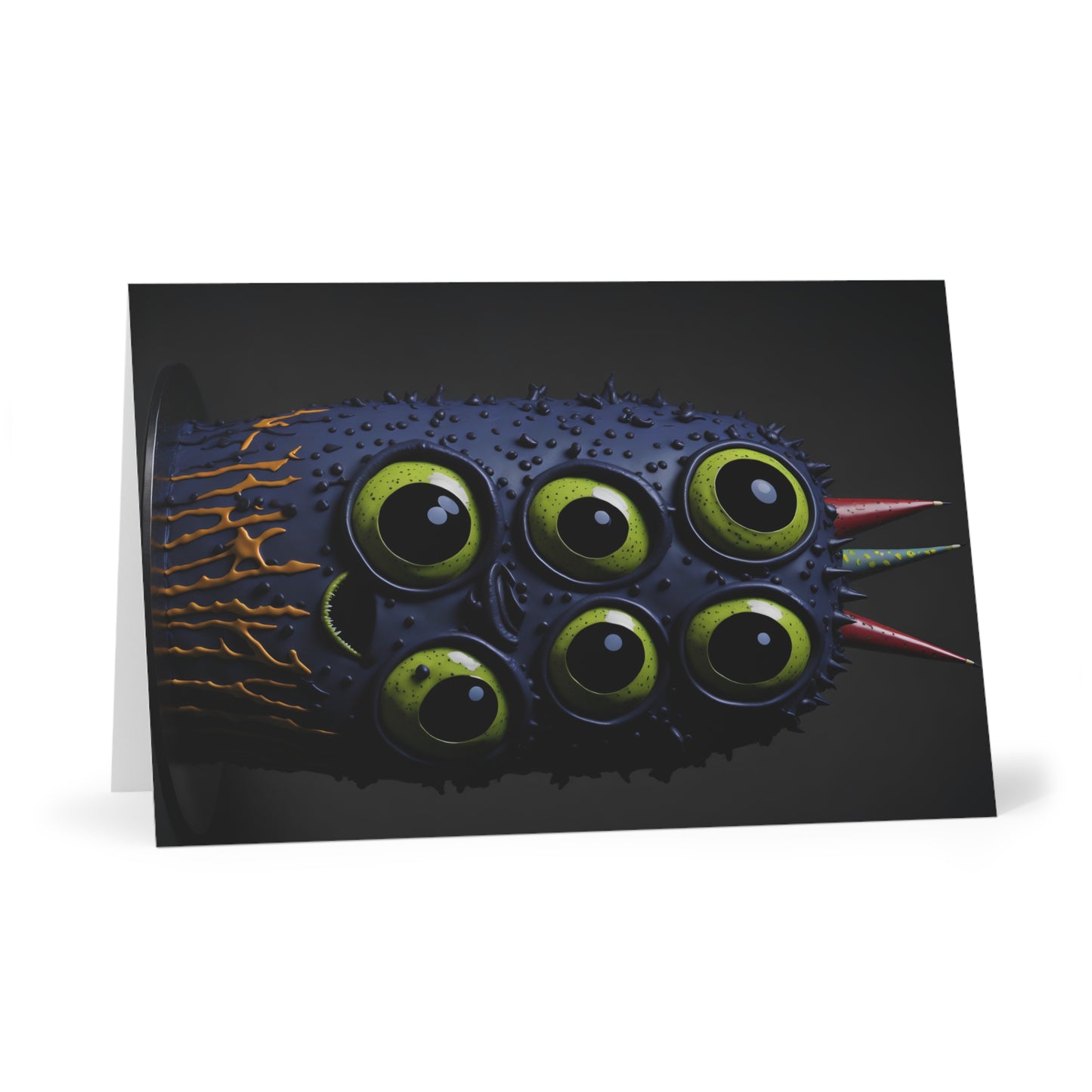 Happy Birthday Monster Greeting Cards (7 pcs) Design 5 of 15