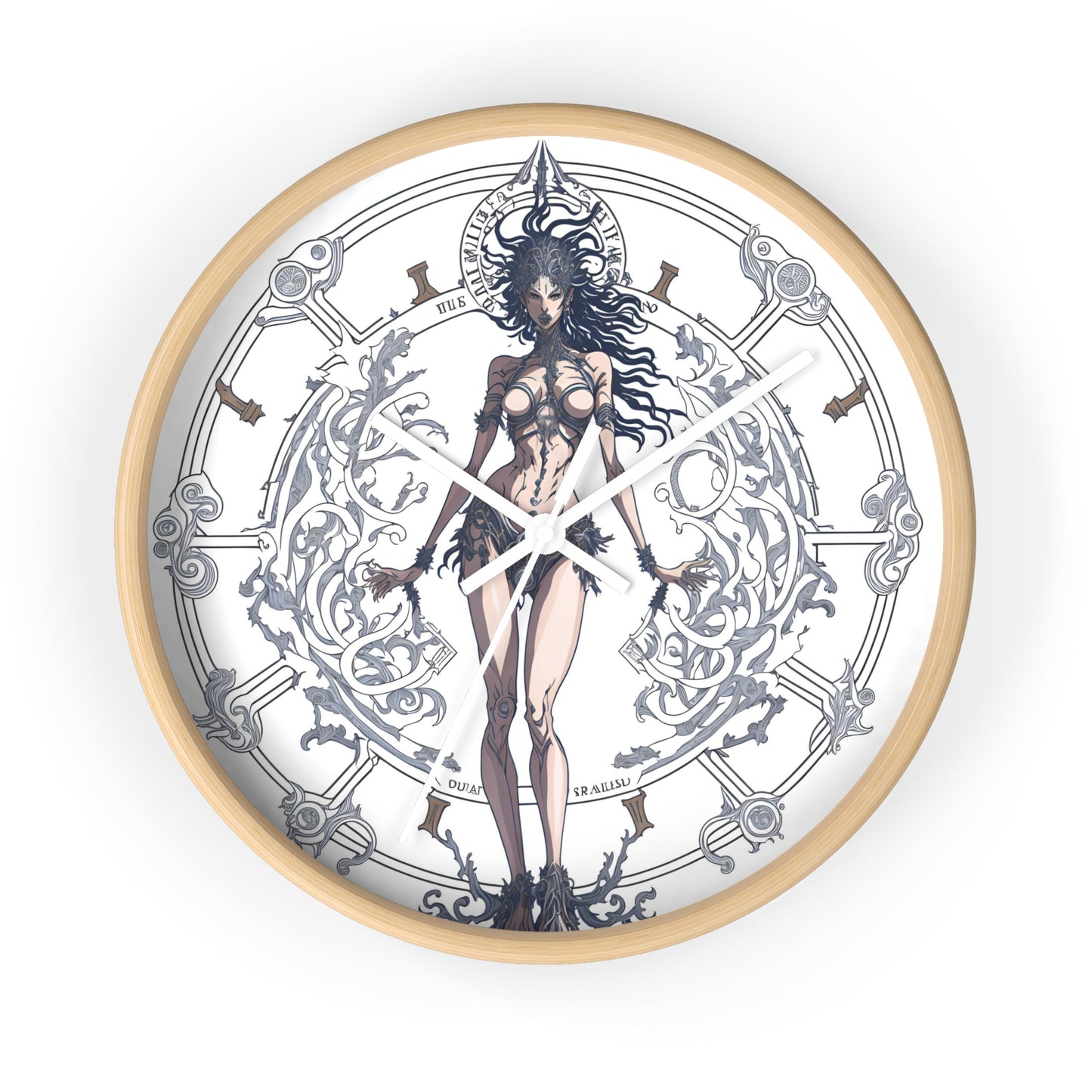 Celestial Goddess Wall Clock design 2 celestial goddess Analog Wall Clock design for those fantasy lovers the library