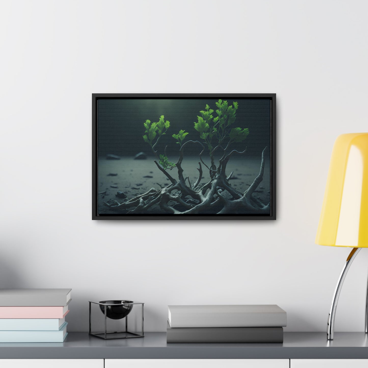 New life Gallery Canvas Wrap artwork depicting a fresh start at life in a barren wasteland