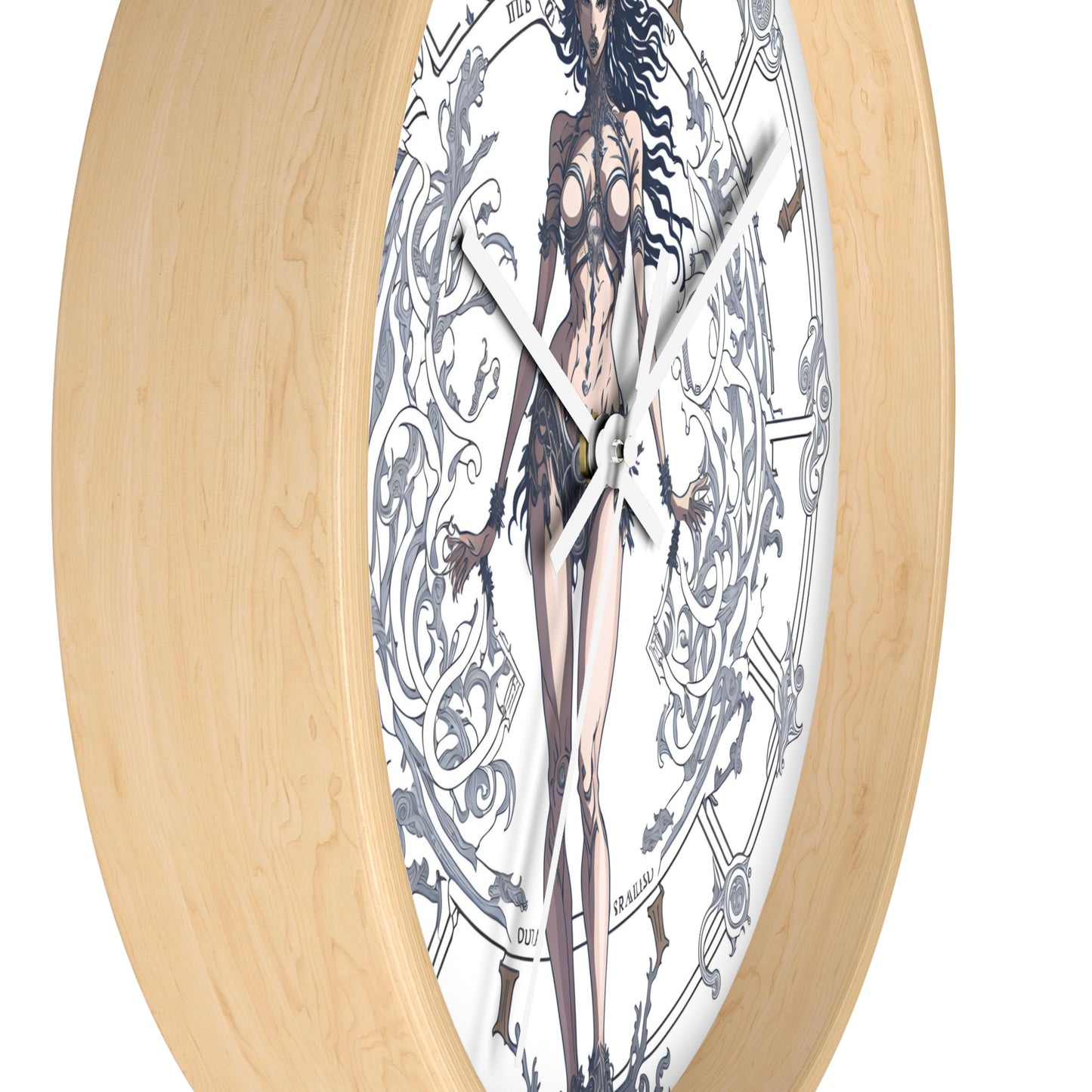 Celestial Goddess Wall Clock design 2 celestial goddess Analog Wall Clock design for those fantasy lovers the library