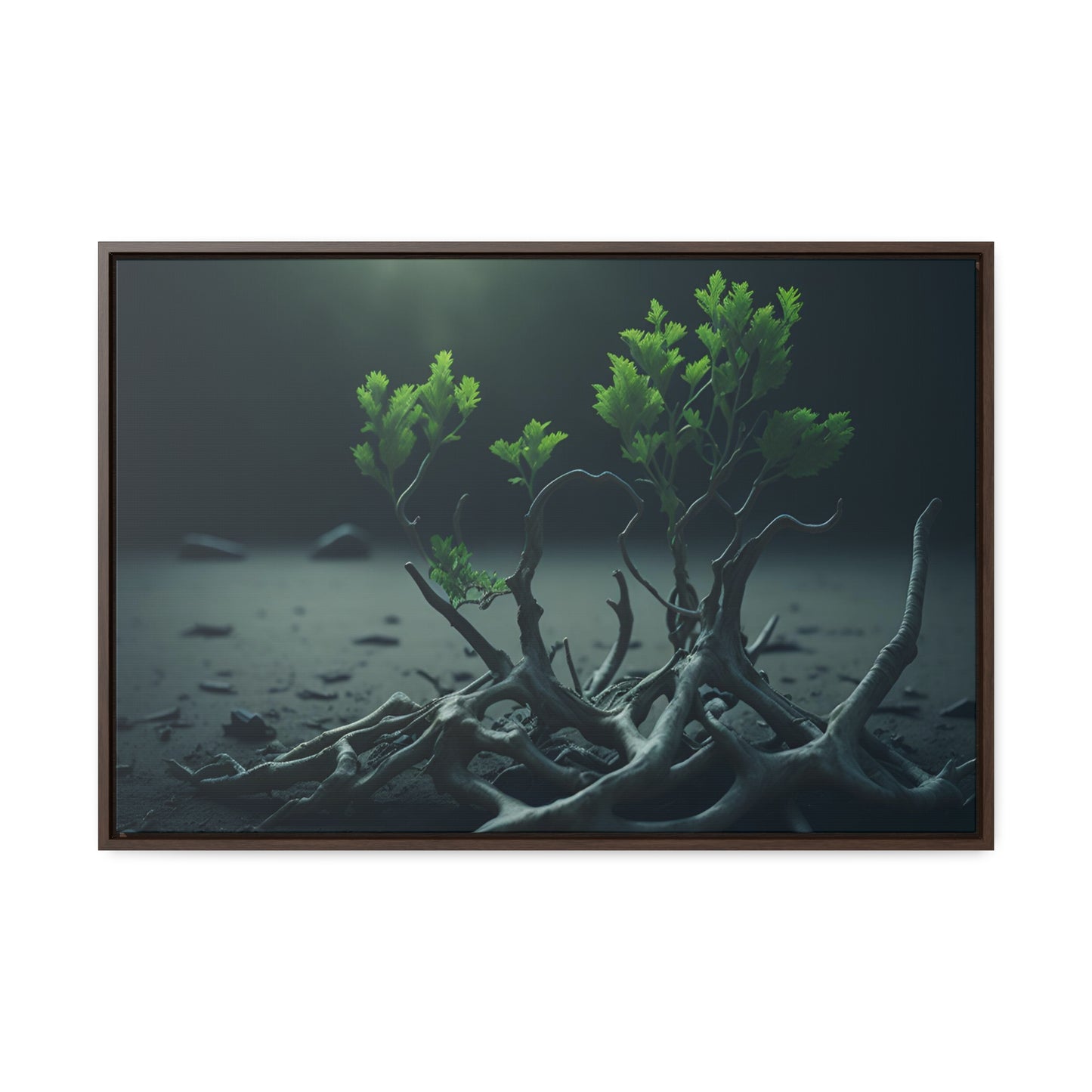 New life Gallery Canvas Wrap artwork depicting a fresh start at life in a barren wasteland