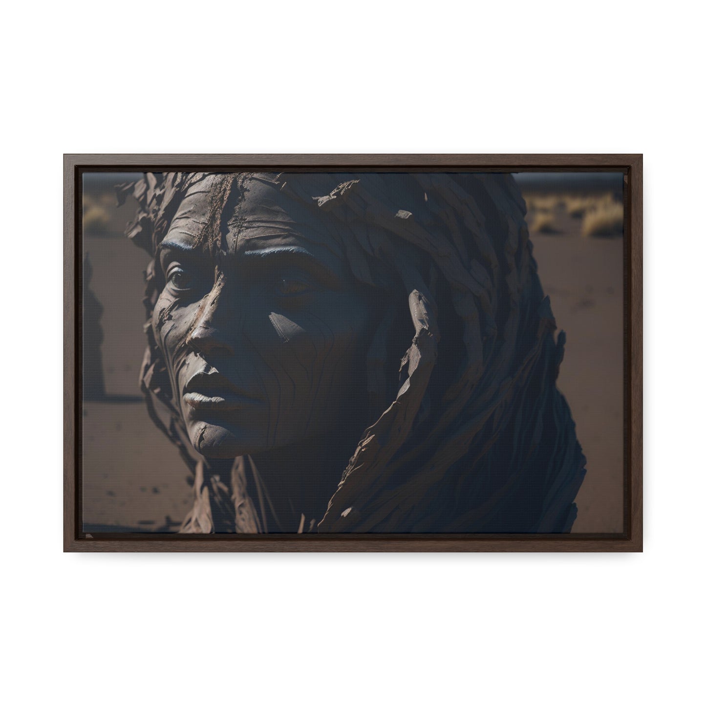 Rusted art Gallery Canvas Wrap artwork depicting a fresh start at life in a barren wasteland