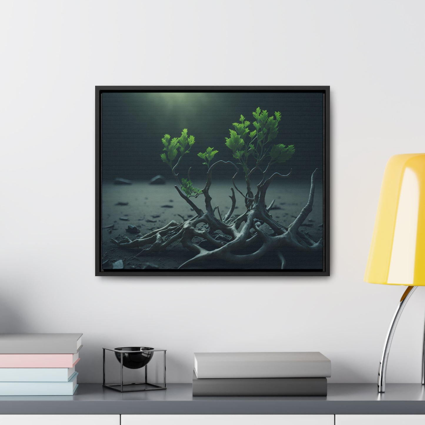 New life Gallery Canvas Wrap artwork depicting a fresh start at life in a barren wasteland