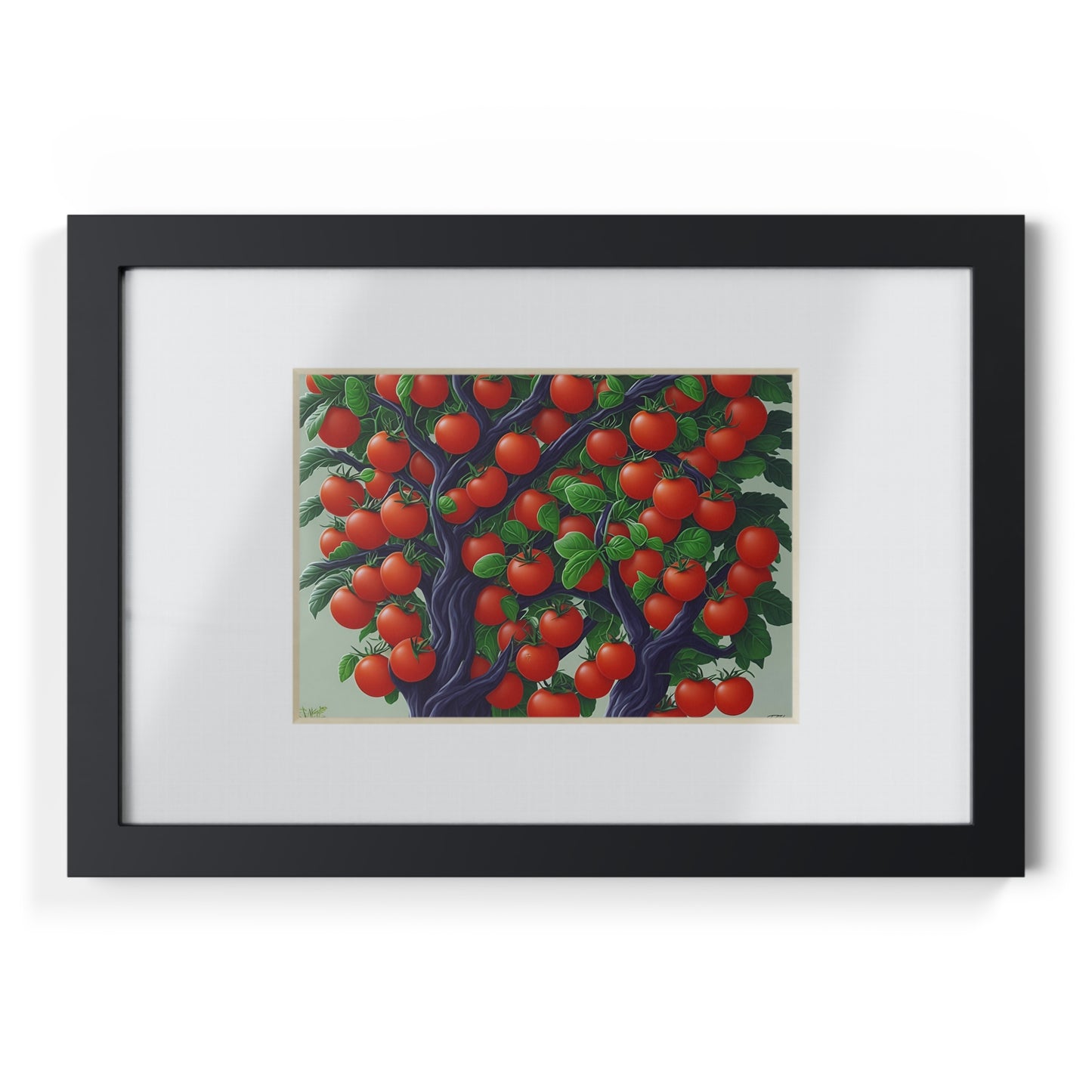 Tomato Tree framed art kitchen gift restaurant or kitchen dining poster