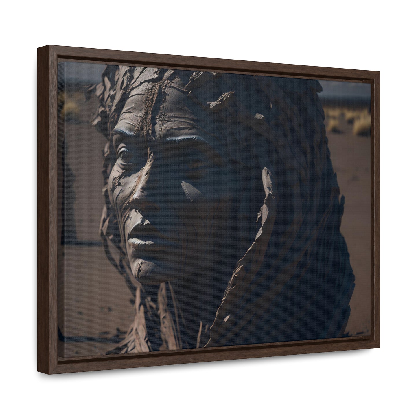 Rusted art Gallery Canvas Wrap artwork depicting a fresh start at life in a barren wasteland