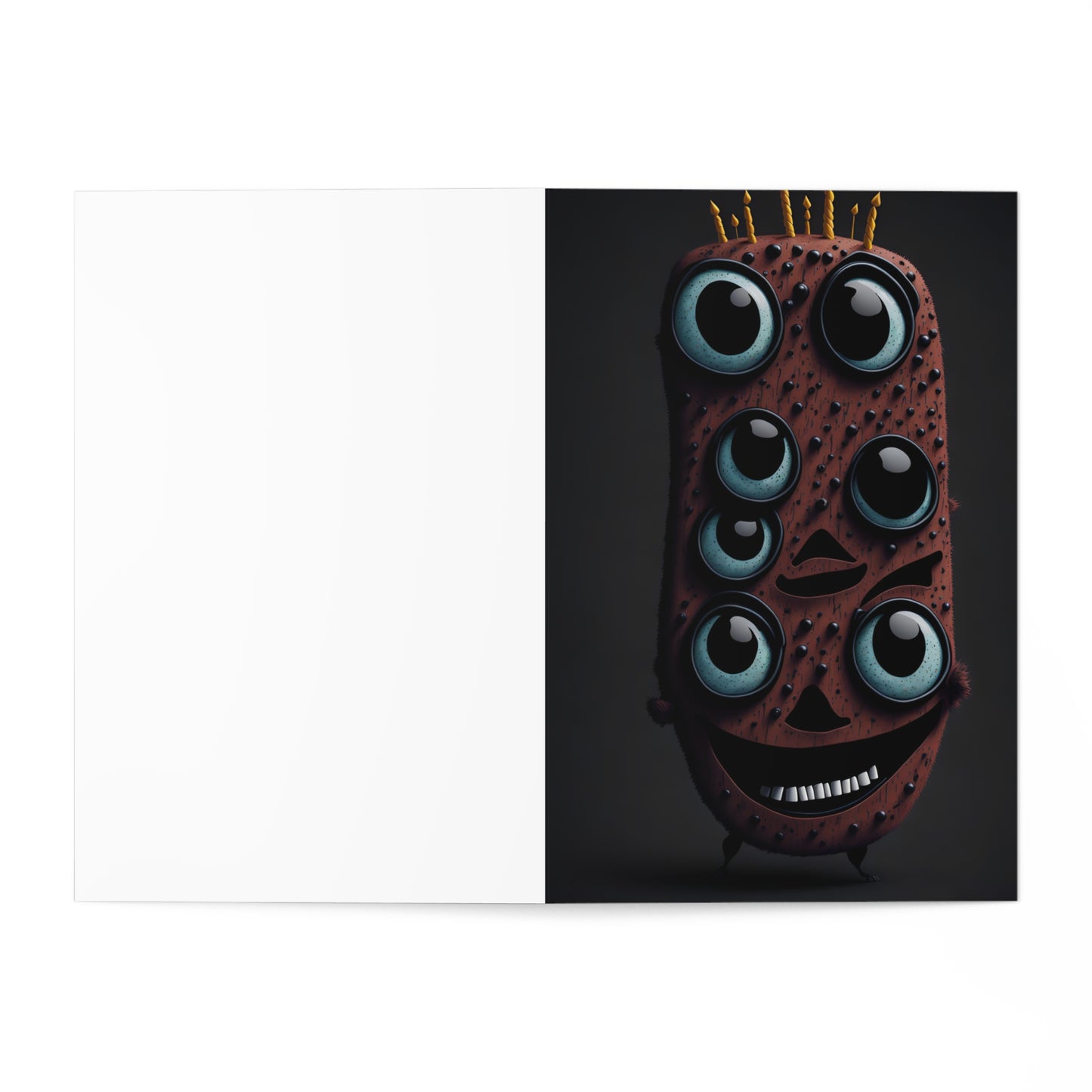 Happy Birthday Monster Greeting Cards (7 pcs) Design 1 of 15