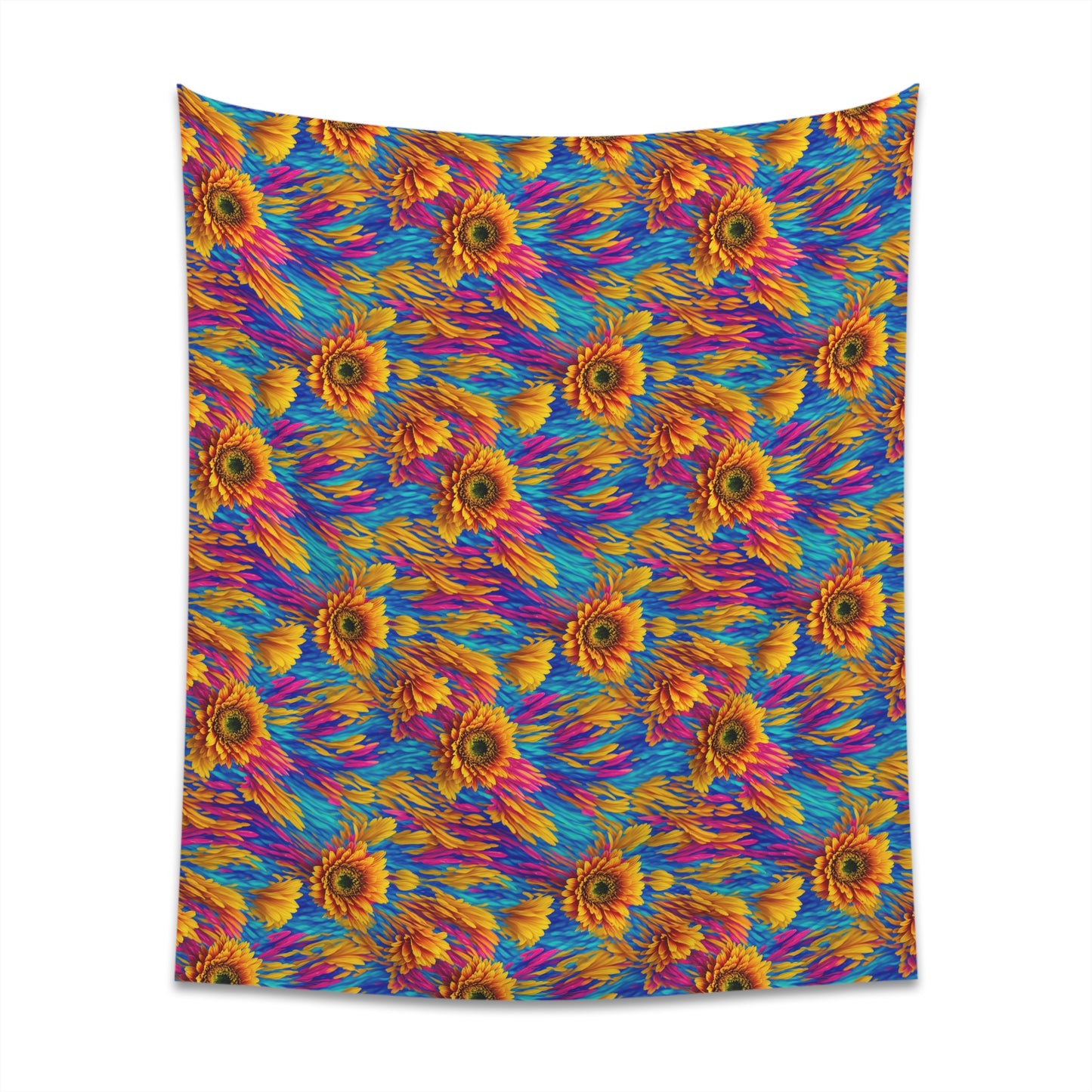 Rainbow Flower Tapestry for the wall for pride and celebrating inclusiveness lgbtq ally wall art gay wall art up to 100 inches show pride v2