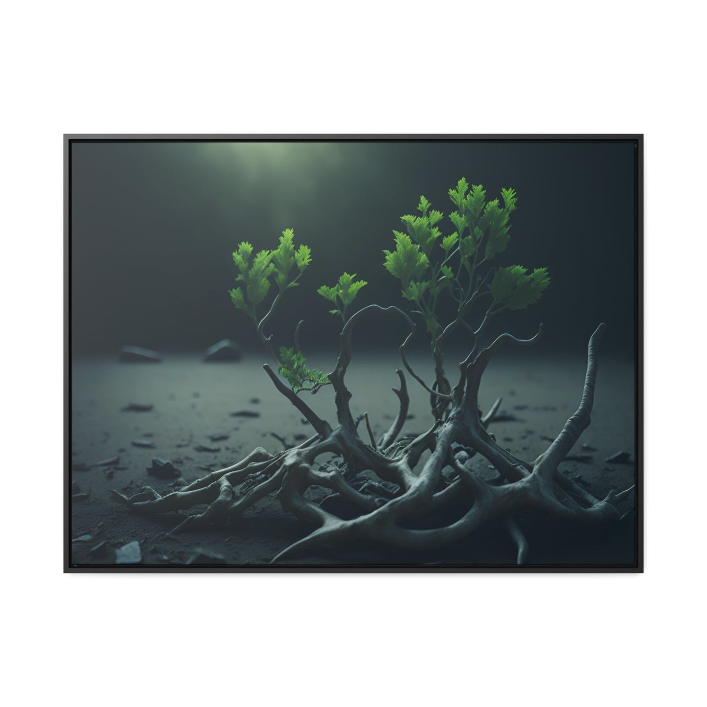 New life Gallery Canvas Wrap artwork depicting a fresh start at life in a barren wasteland