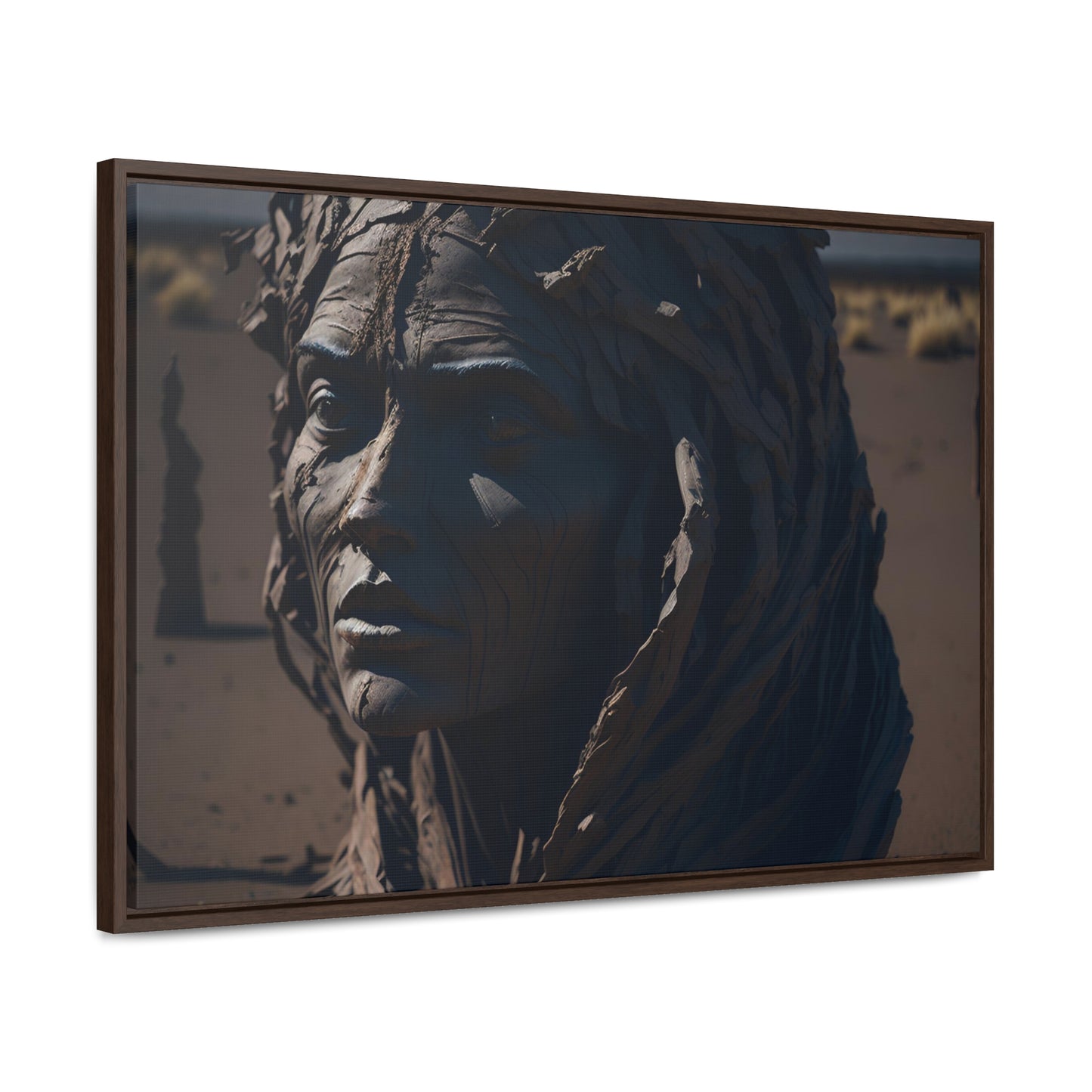 Rusted art Gallery Canvas Wrap artwork depicting a fresh start at life in a barren wasteland