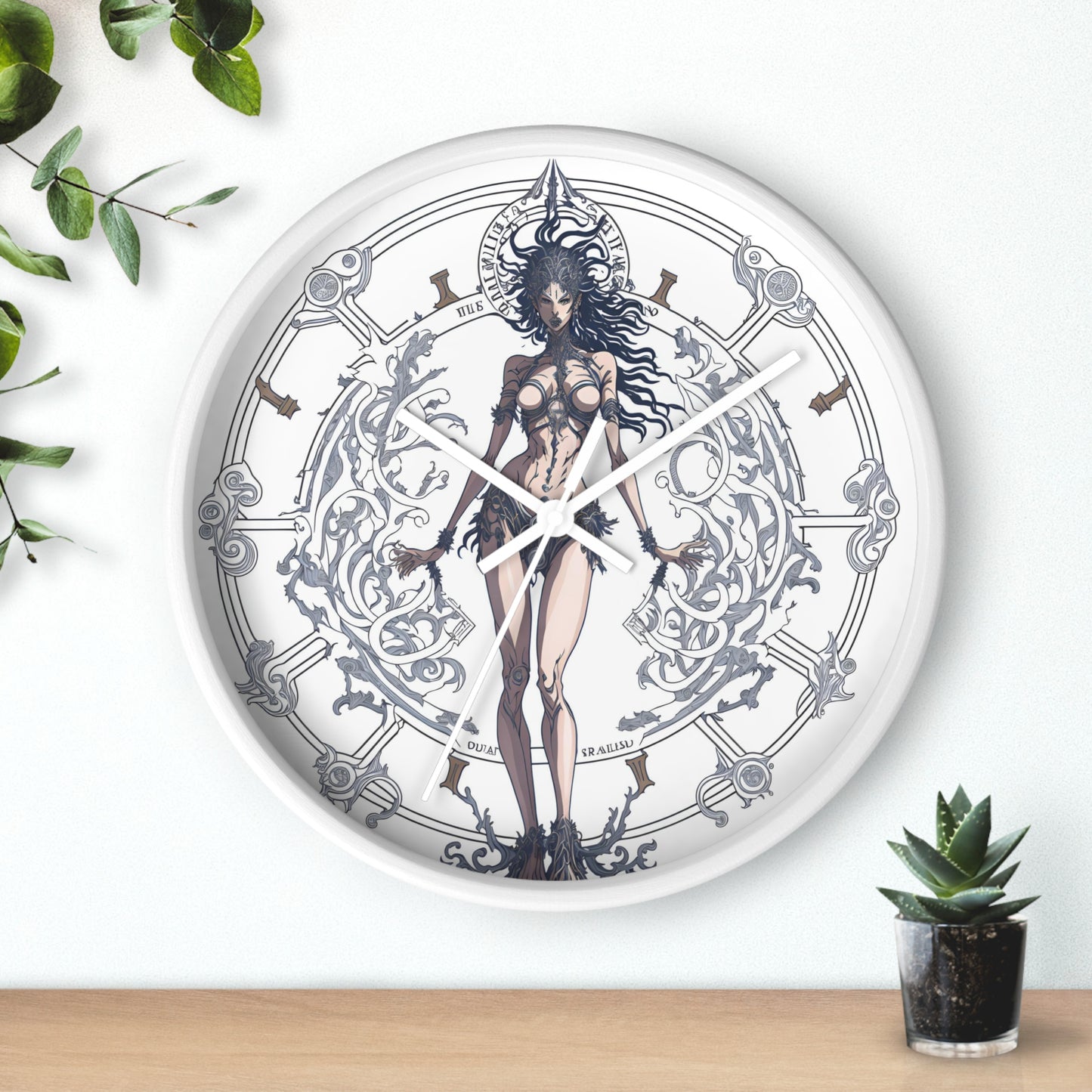 Celestial Goddess Wall Clock design 2 celestial goddess Analog Wall Clock design for those fantasy lovers the library