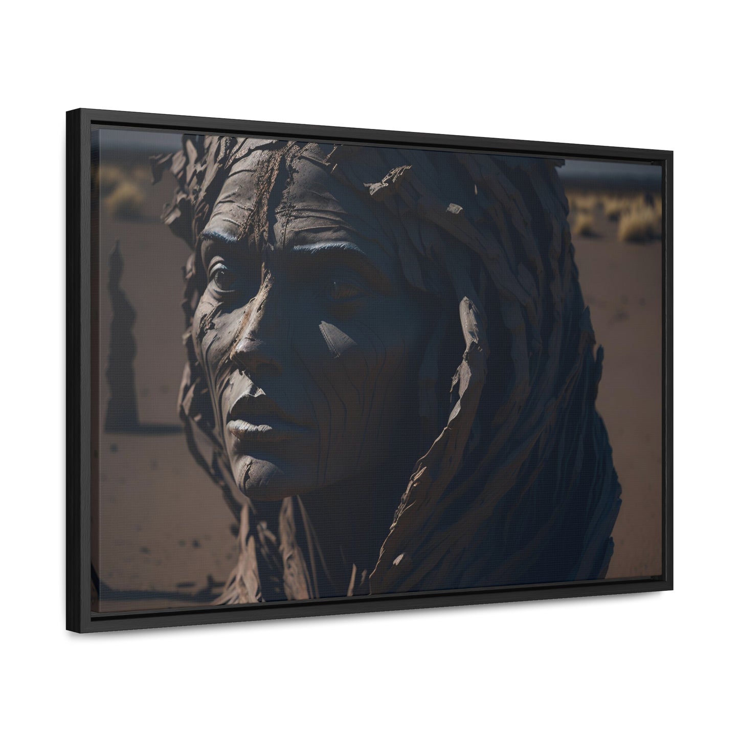 Rusted art Gallery Canvas Wrap artwork depicting a fresh start at life in a barren wasteland