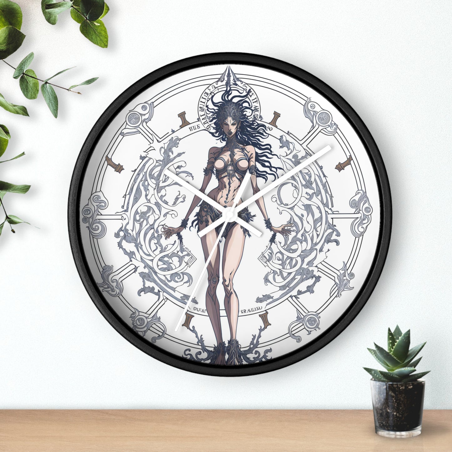 Celestial Goddess Wall Clock design 2 celestial goddess Analog Wall Clock design for those fantasy lovers the library